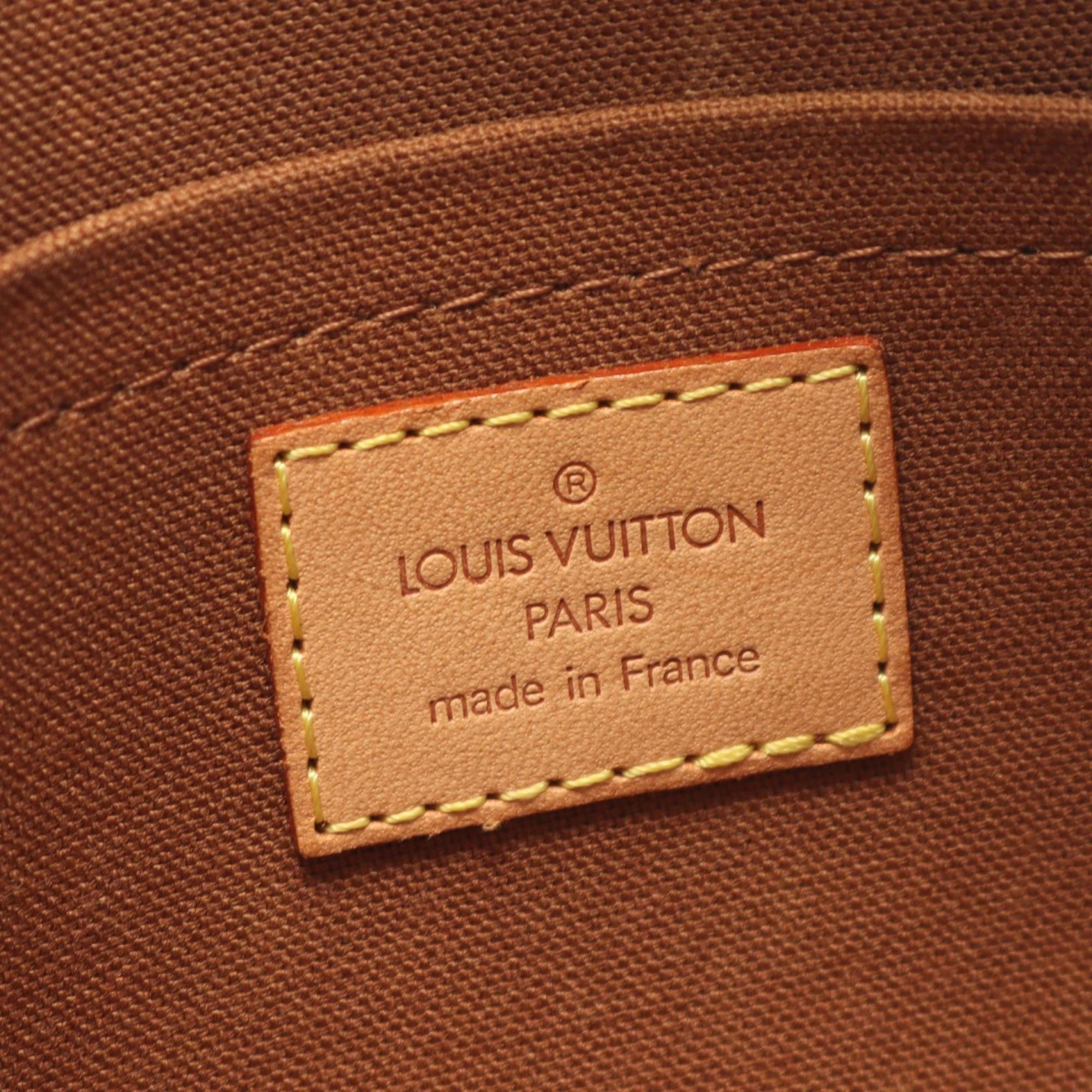 Louis Vuitton Brown Coated Canvas Leather Fanny Pack Handbag Pochette