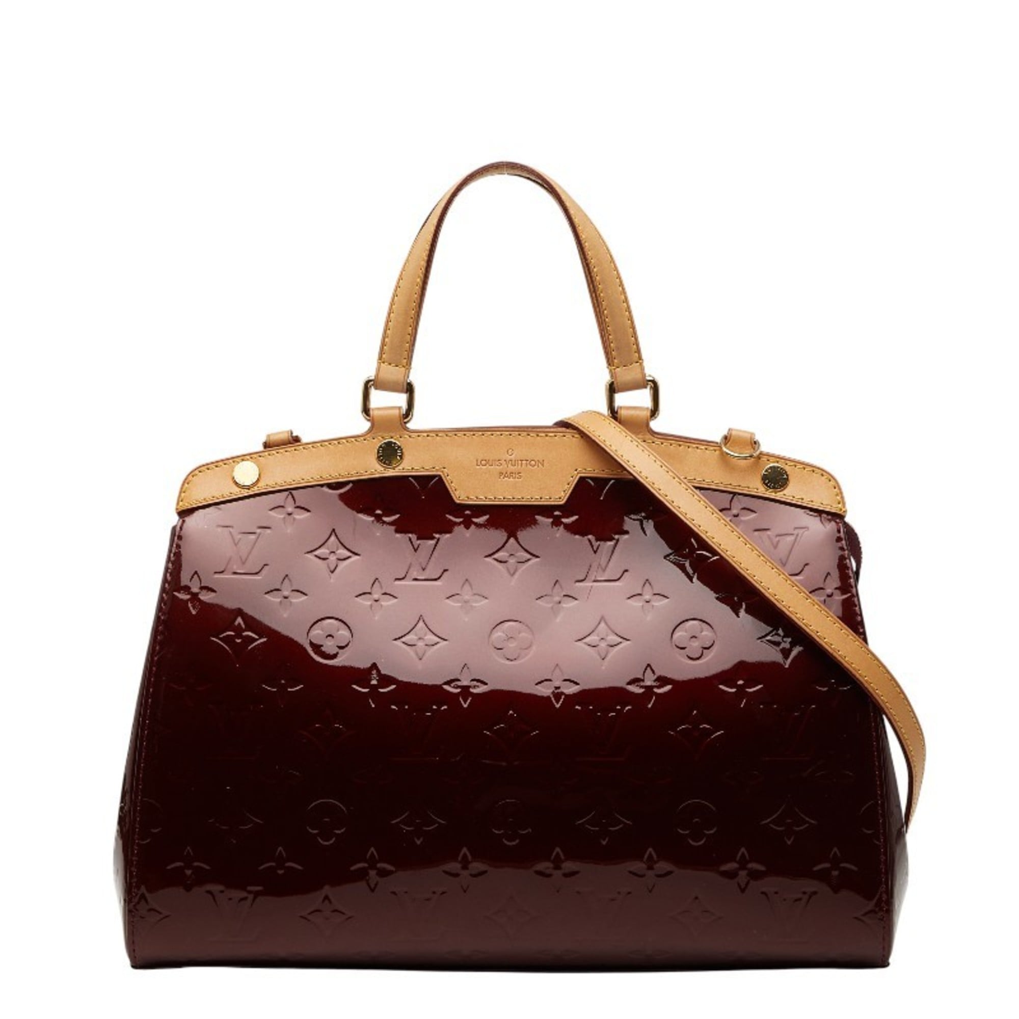 Louis Vuitton Monogram Rouge Fauviste Patent Leather Handbag Shoulder Bag