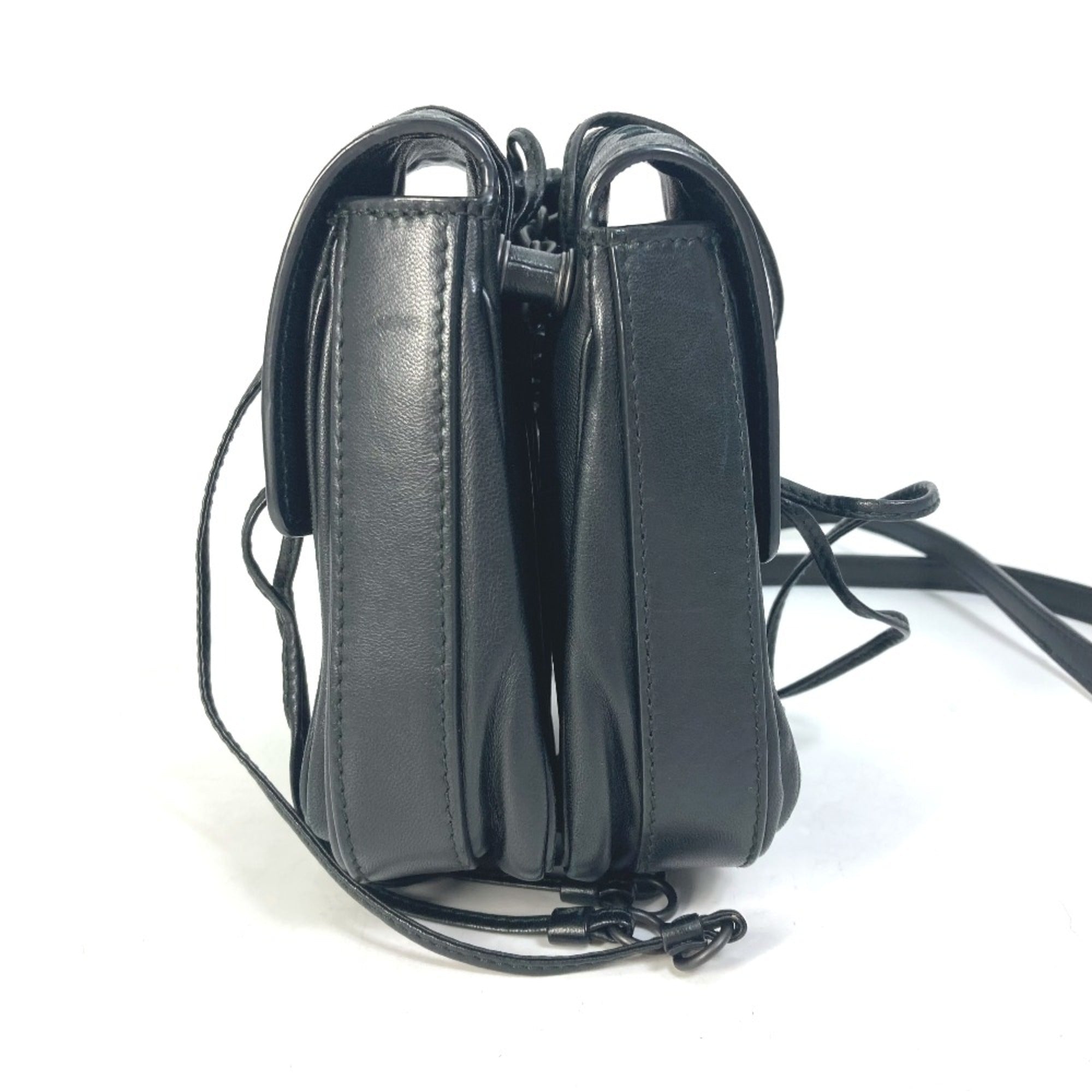 Bottega Veneta Black Leather Shoulder Bag