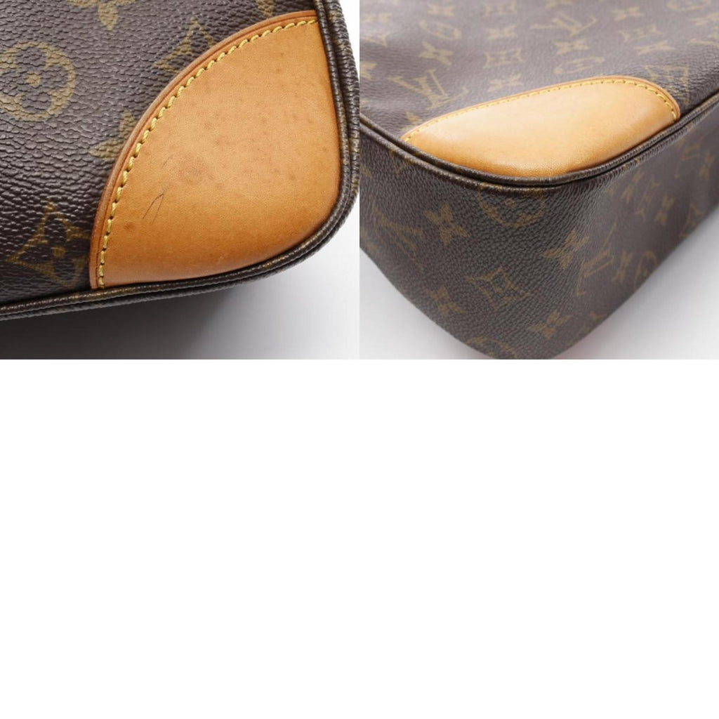 Louis Vuitton Monogram Brown Coated Canvas Leather Shoulder Bag
