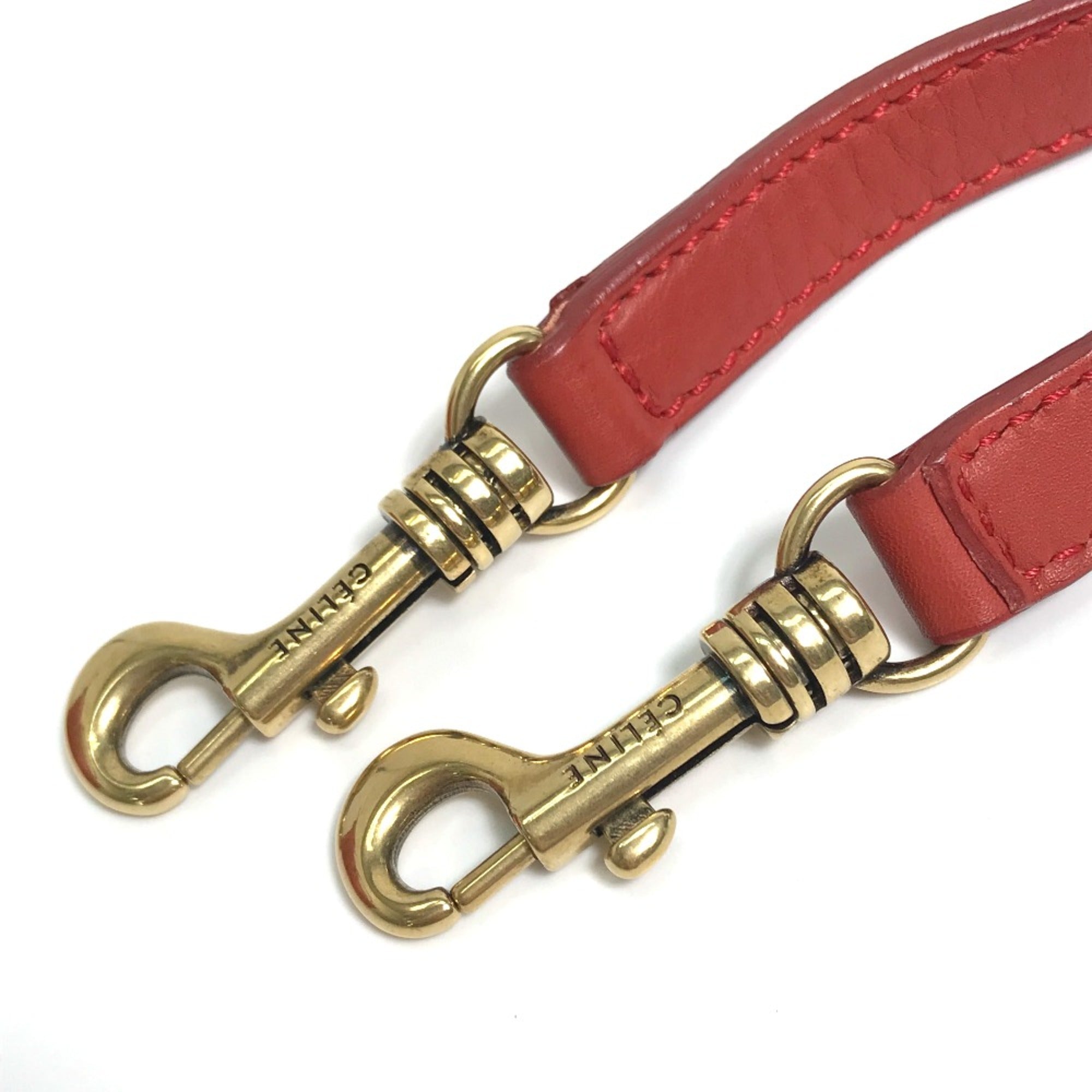 Celine Red Leather Handbag