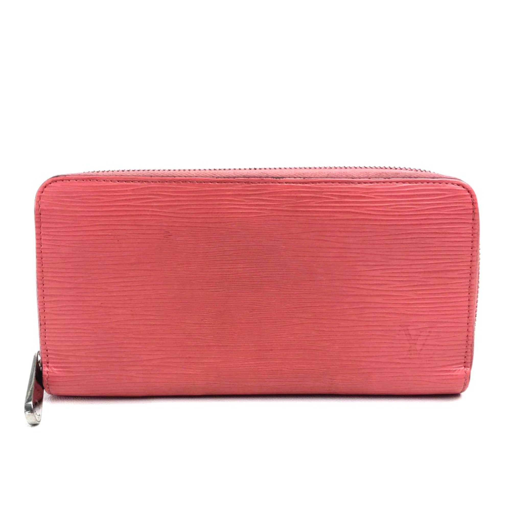 Louis Vuitton Pink Leather Long Wallet