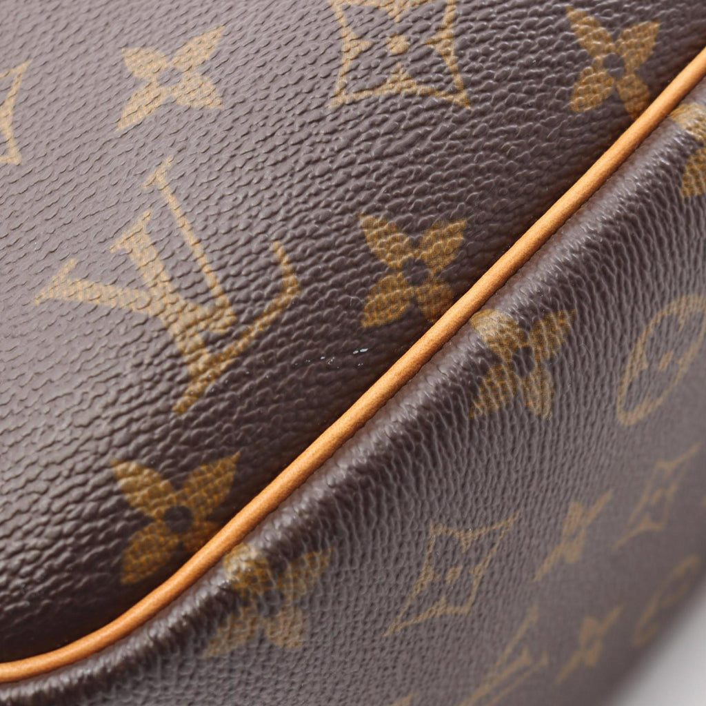 Louis Vuitton Brown Monogram Coated Canvas Leather Handbag