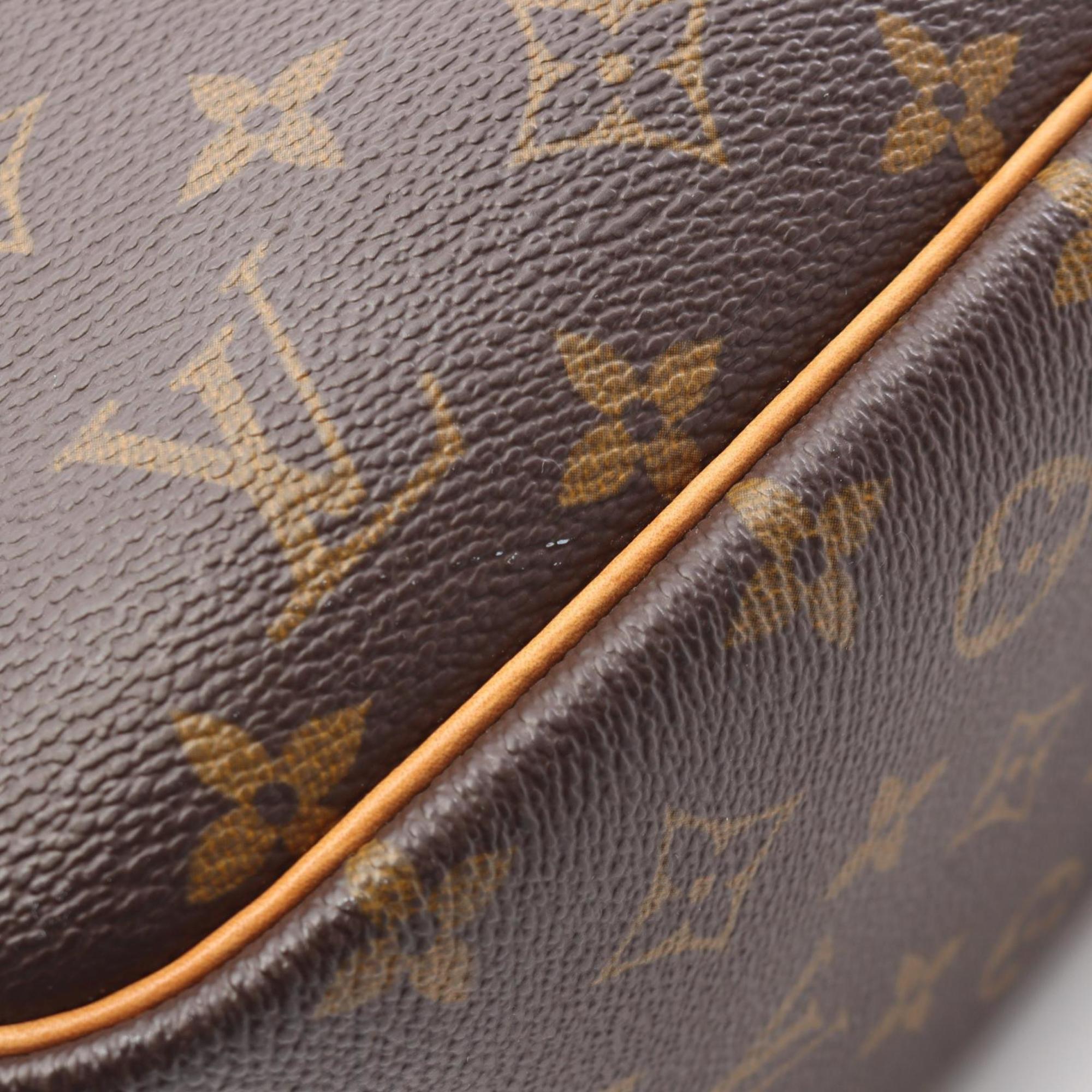 Louis Vuitton Brown Monogram Coated Canvas Leather Handbag
