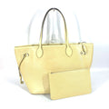 Louis Vuitton Yellow Leather Tote Bag
