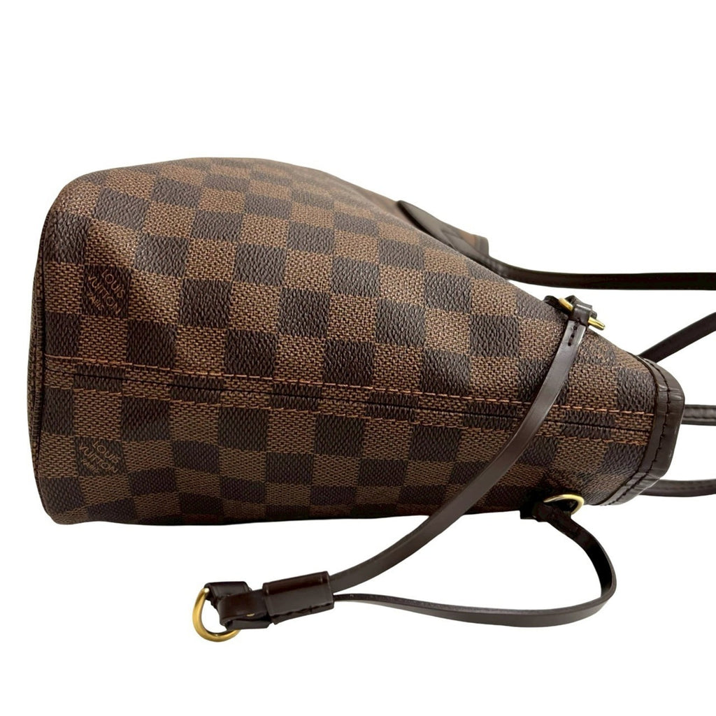 Louis Vuitton Brown Leather Pvc Handbag Shoulder Bag Tote Bag