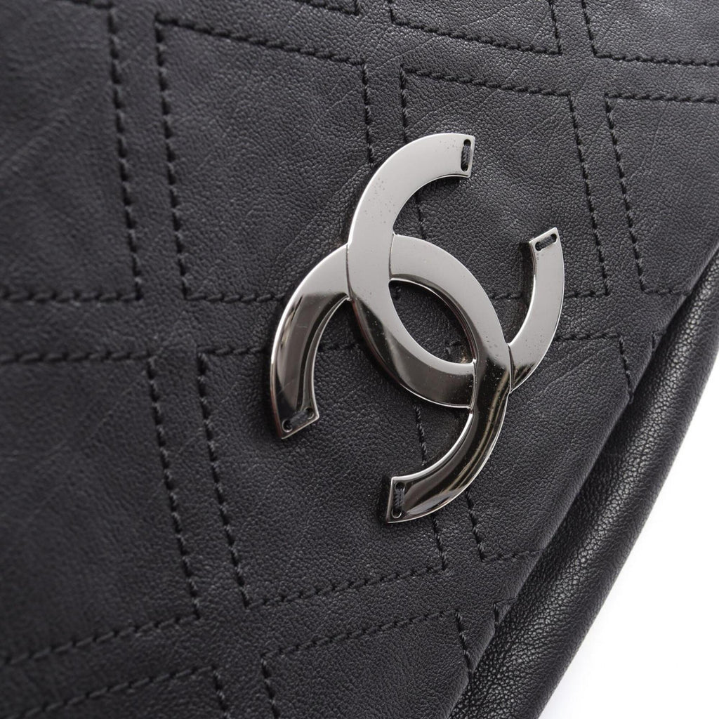 Chanel Black Leather Shoulder Bag