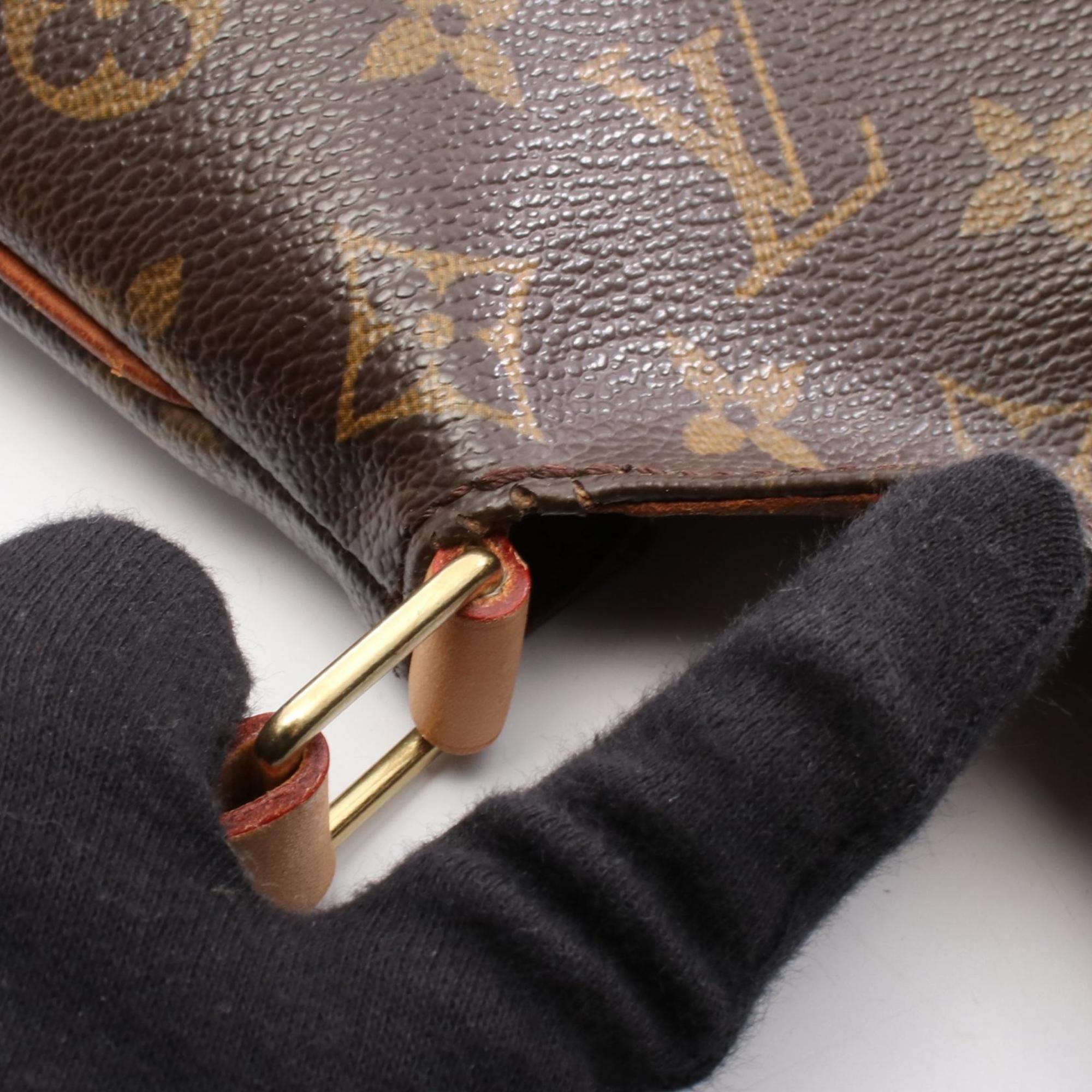 Louis Vuitton Brown Monogram Leather Shoulder Bag