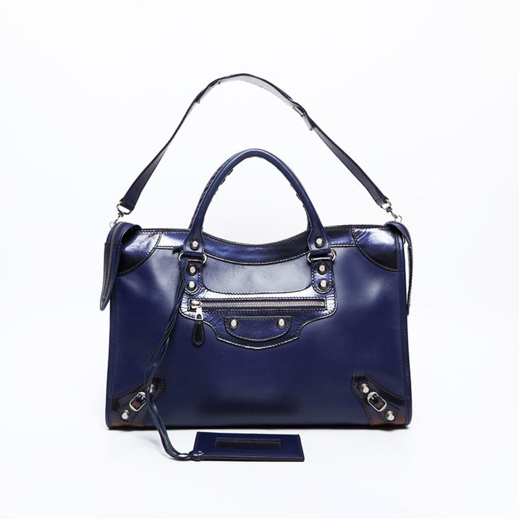 Balenciaga Purple Leather Hand