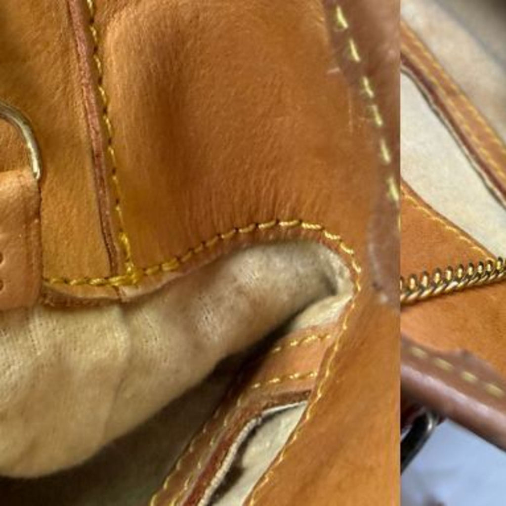 Louis Vuitton Brown Pvc Leather Shoulder Bag