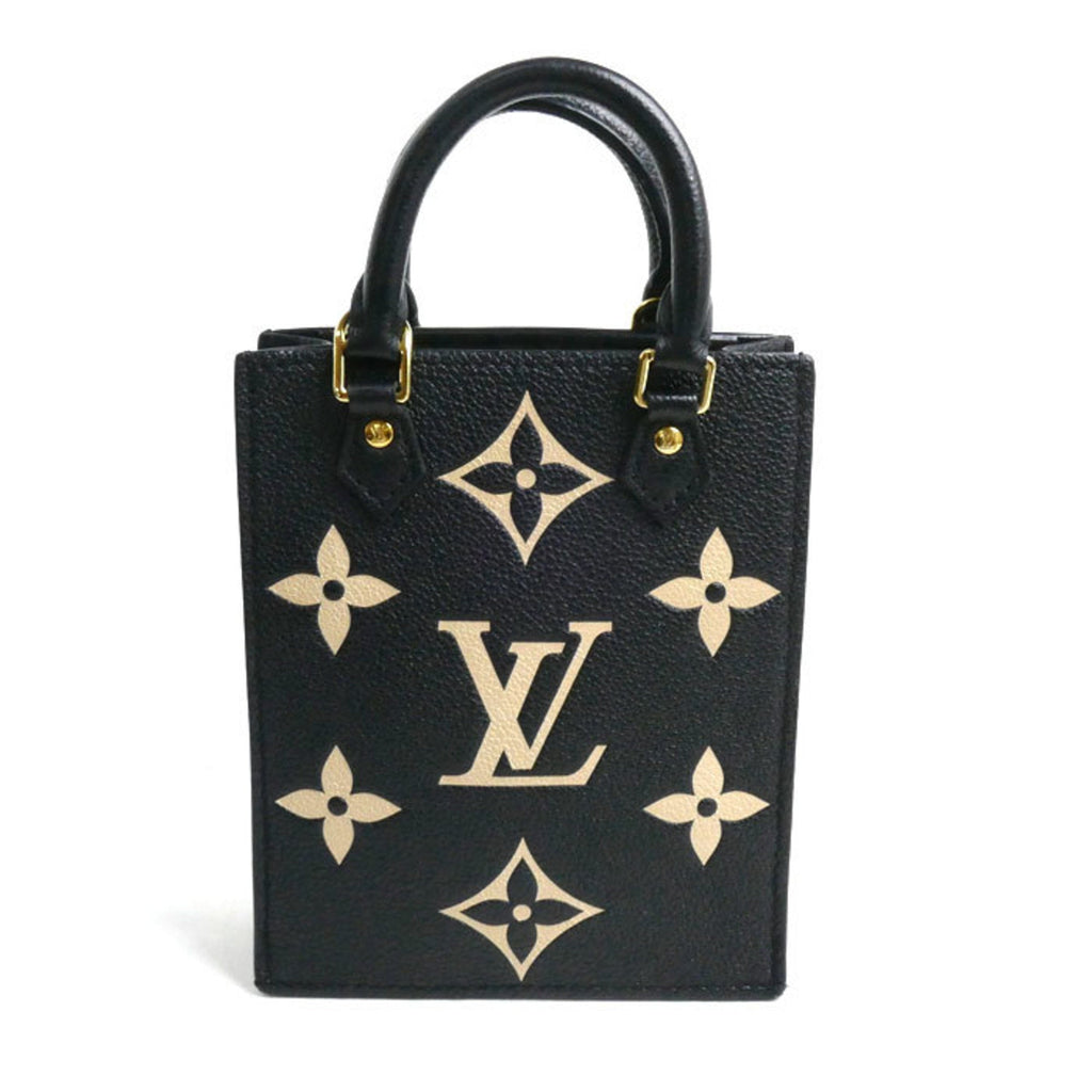 Louis Vuitton Beige Black Monogram Empreinte Shoulder Bag