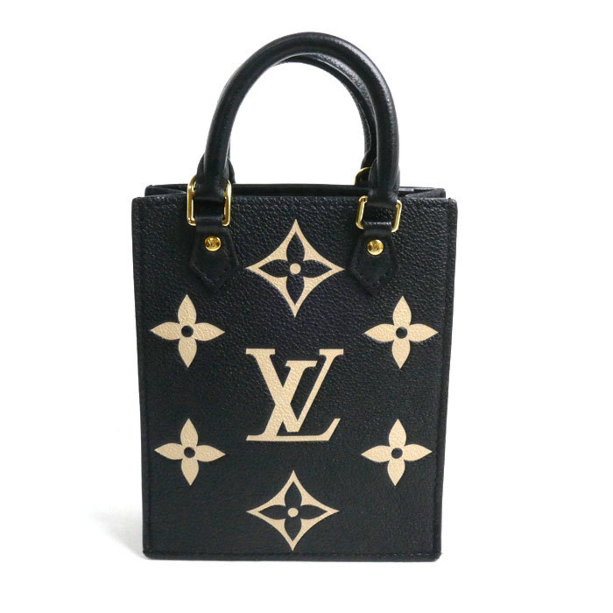 Louis Vuitton Beige Black Monogram Empreinte Shoulder Bag