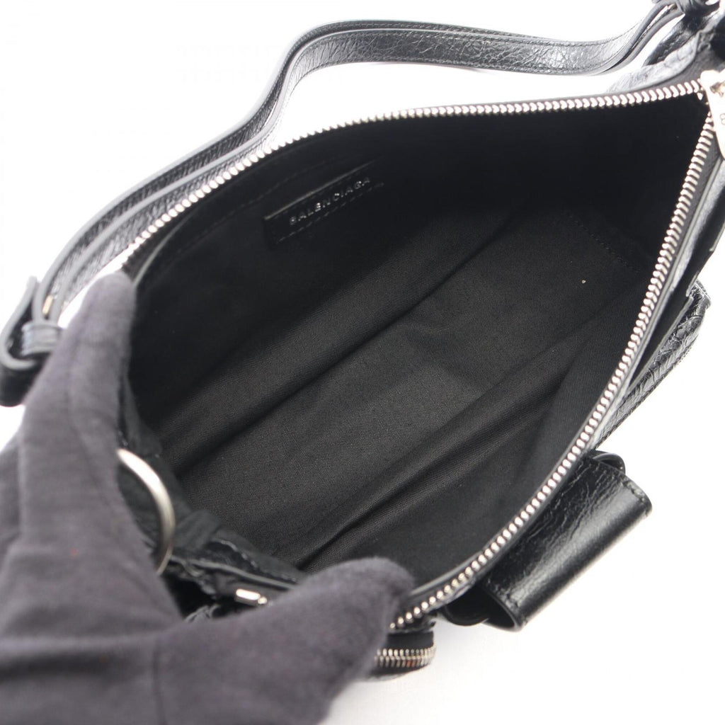 Balenciaga Black Leather Handbag Shoulder
