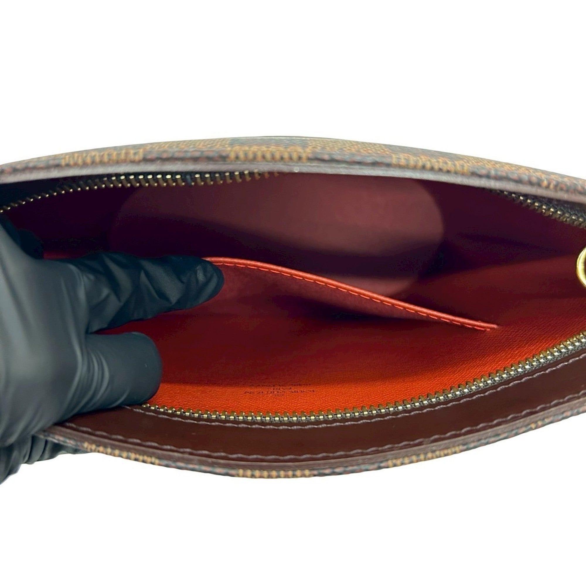Louis Vuitton Brown Leather Pvc Pochette Shoulder Bag