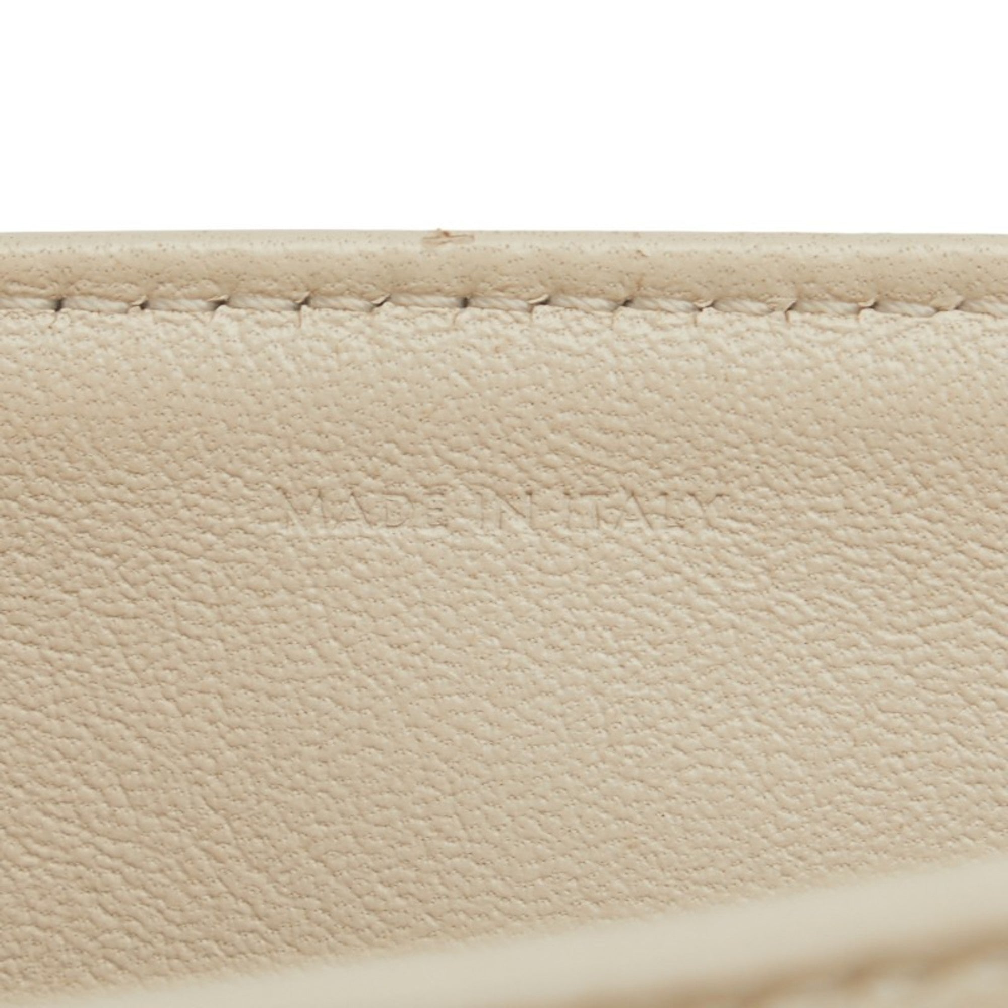 Celine White Leather Shoulder Bag