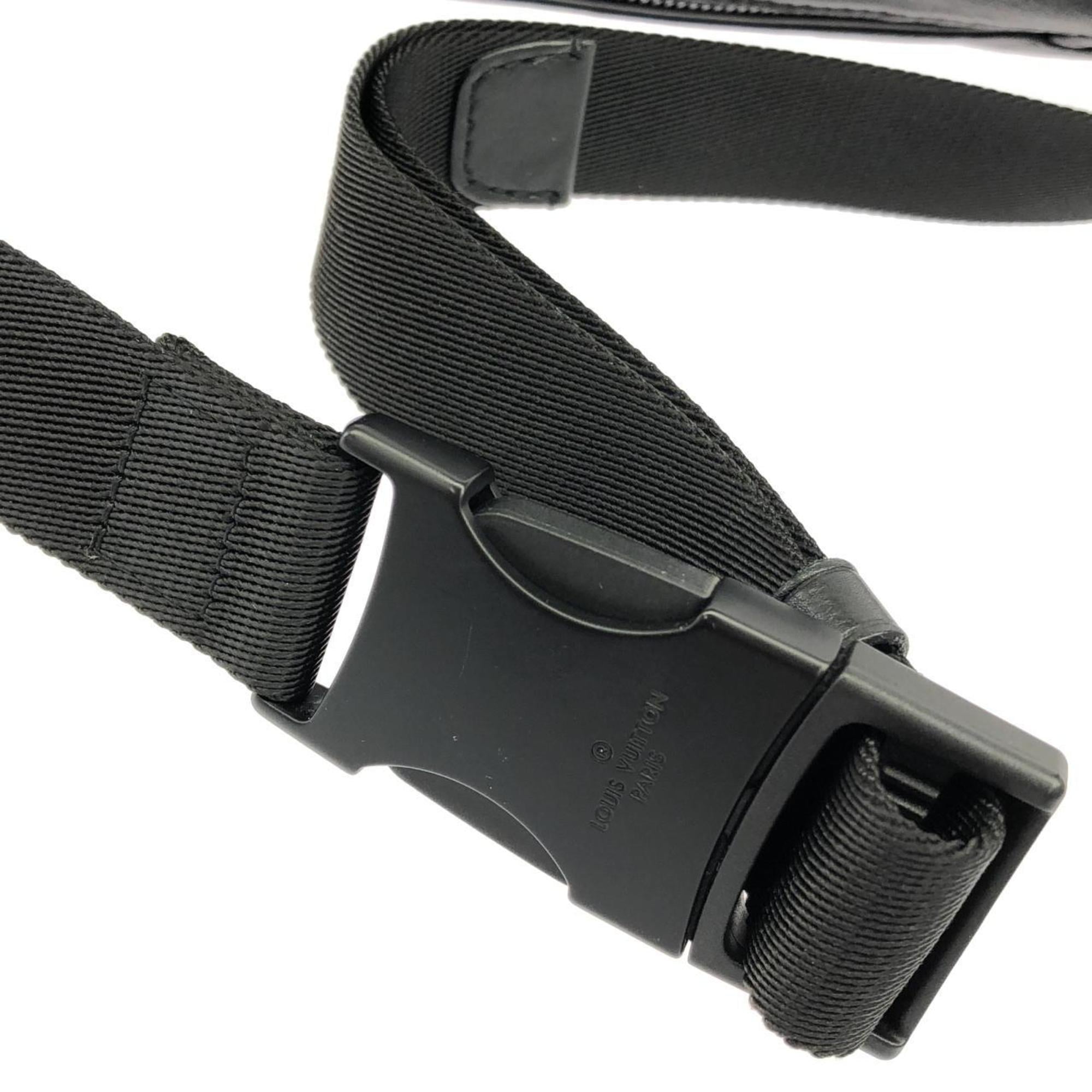 Louis Vuitton Black Leather Shoulder Bag