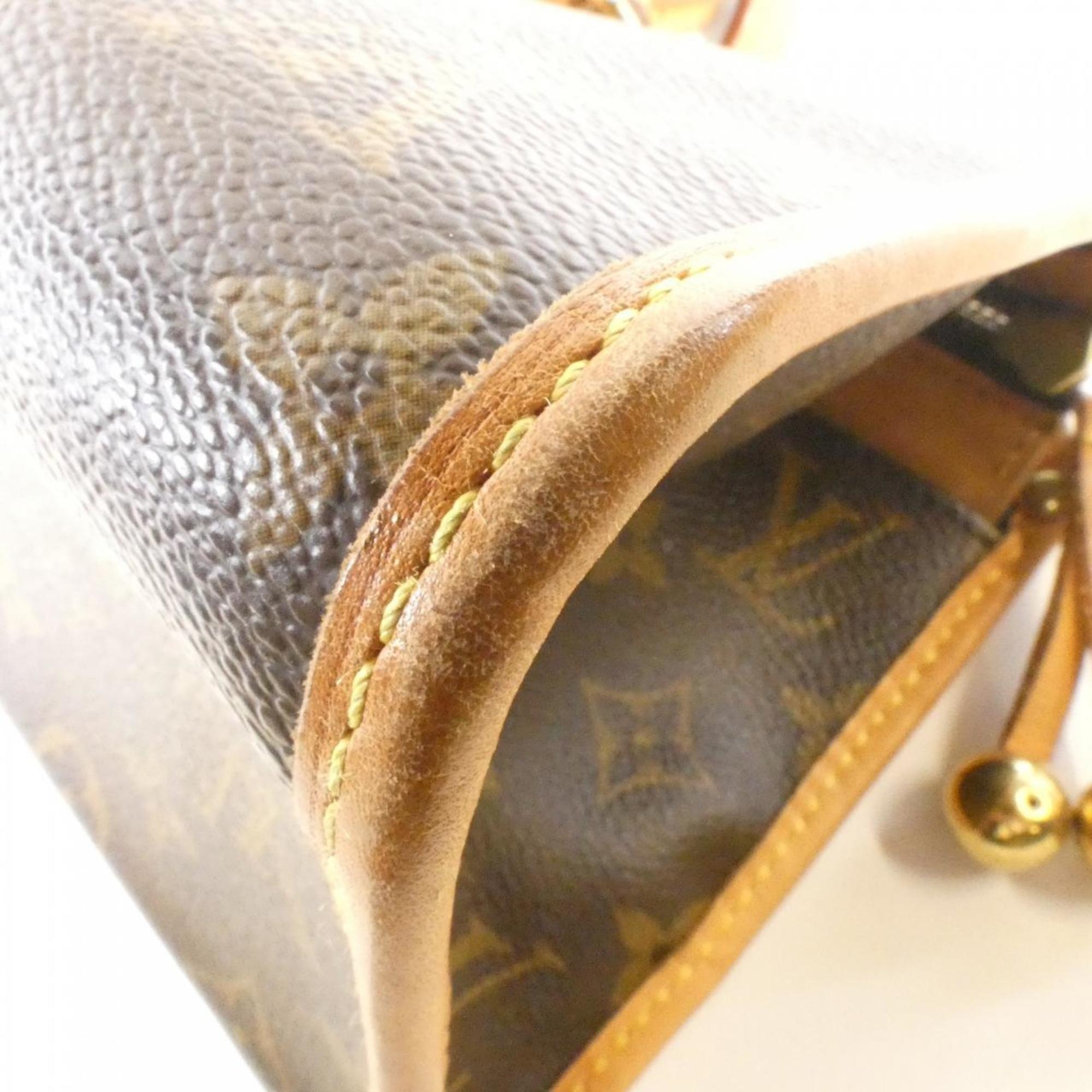 Louis Vuitton Brown Coated Canvas Handbag