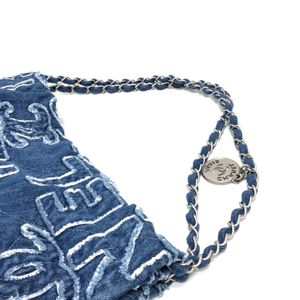 Chanel Blue Denim Shoulder Bag