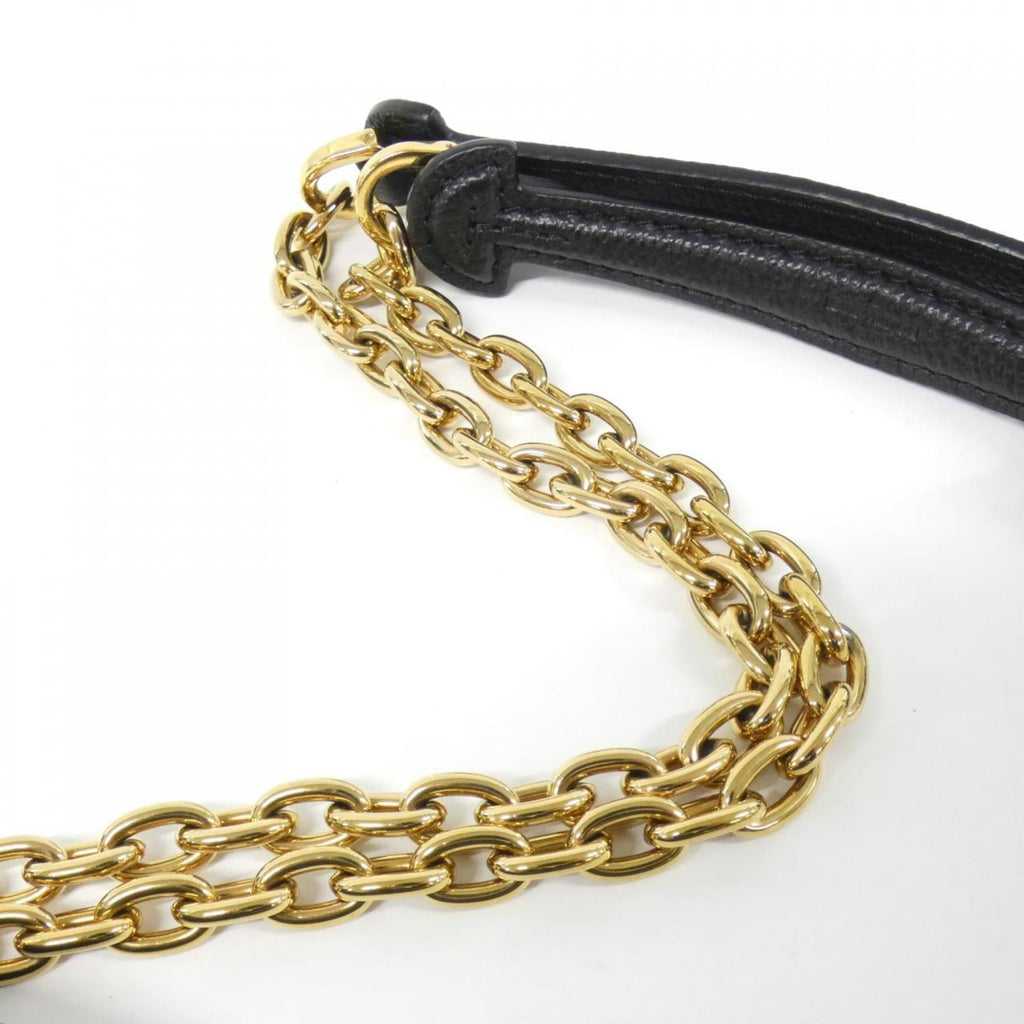 Louis Vuitton Black Leather Shoulder Bag