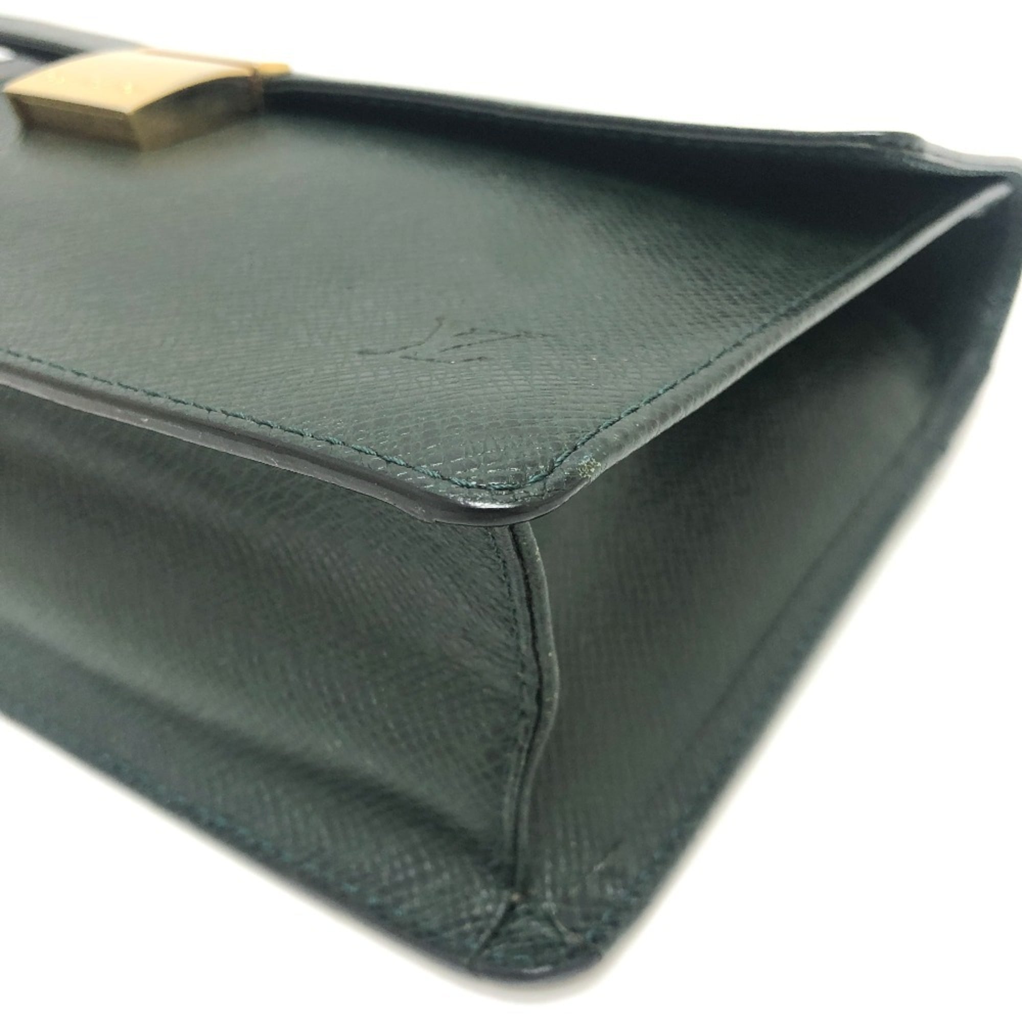 Louis Vuitton Episea Leather Taiga Leather Clutch Bag