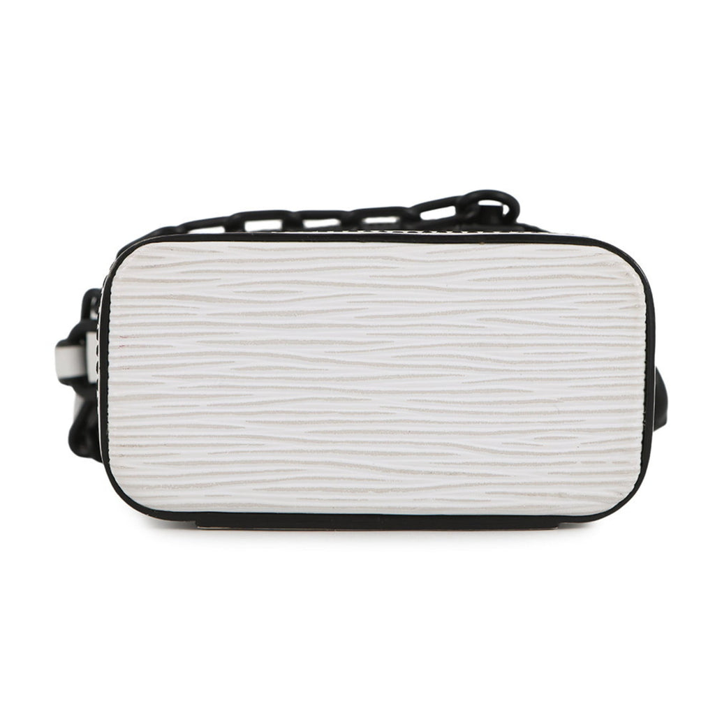 Louis Vuitton Epi Black Blanc White Epi Leather Shoulder Bag
