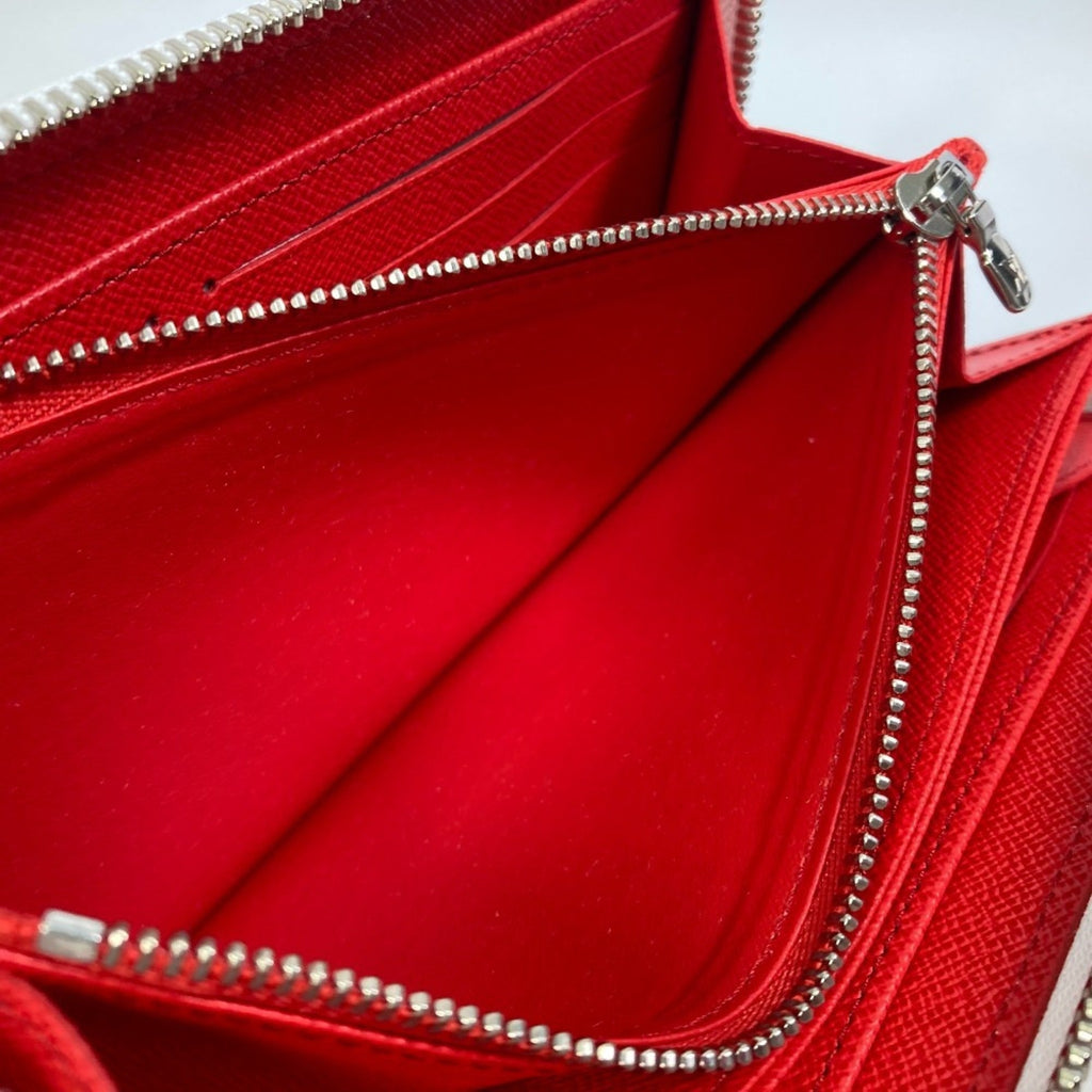 Louis Vuitton Red Color Rouge White Epi Leather Coin Purse/Coin Case