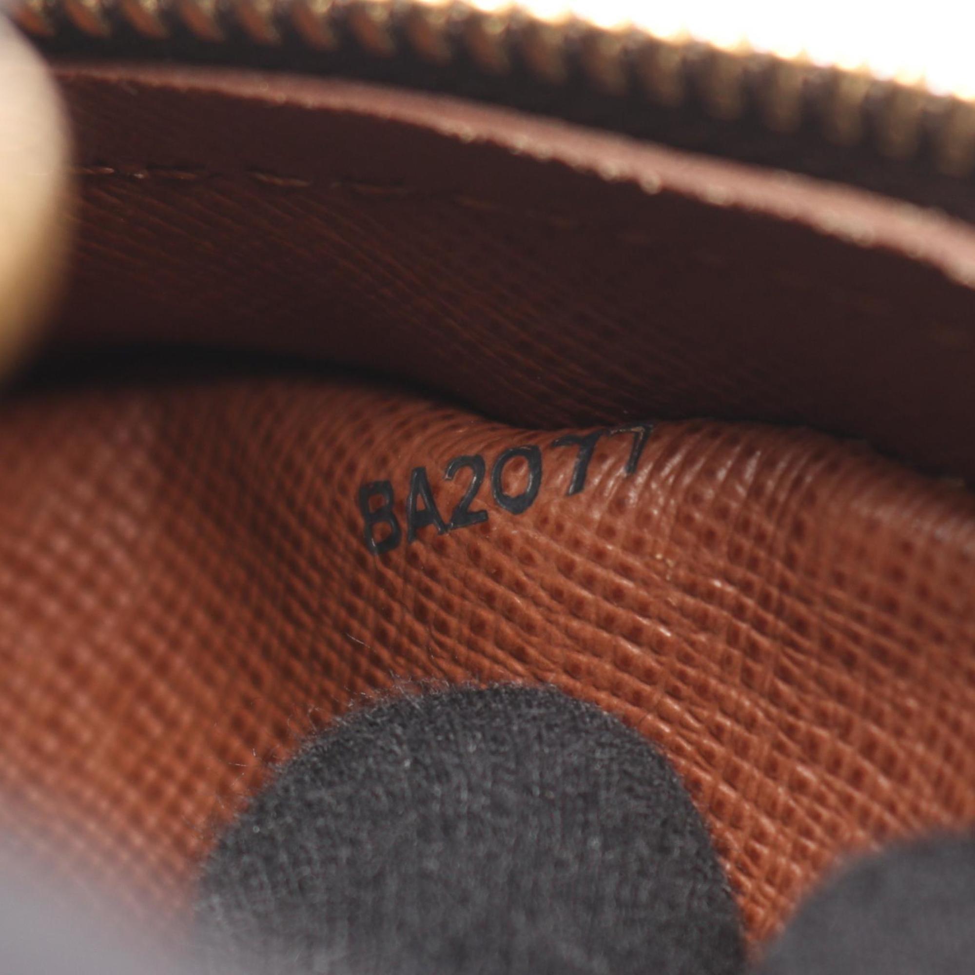 Louis Vuitton Brown Coated Canvas Monogram Leather Handbag Shoulder Bag