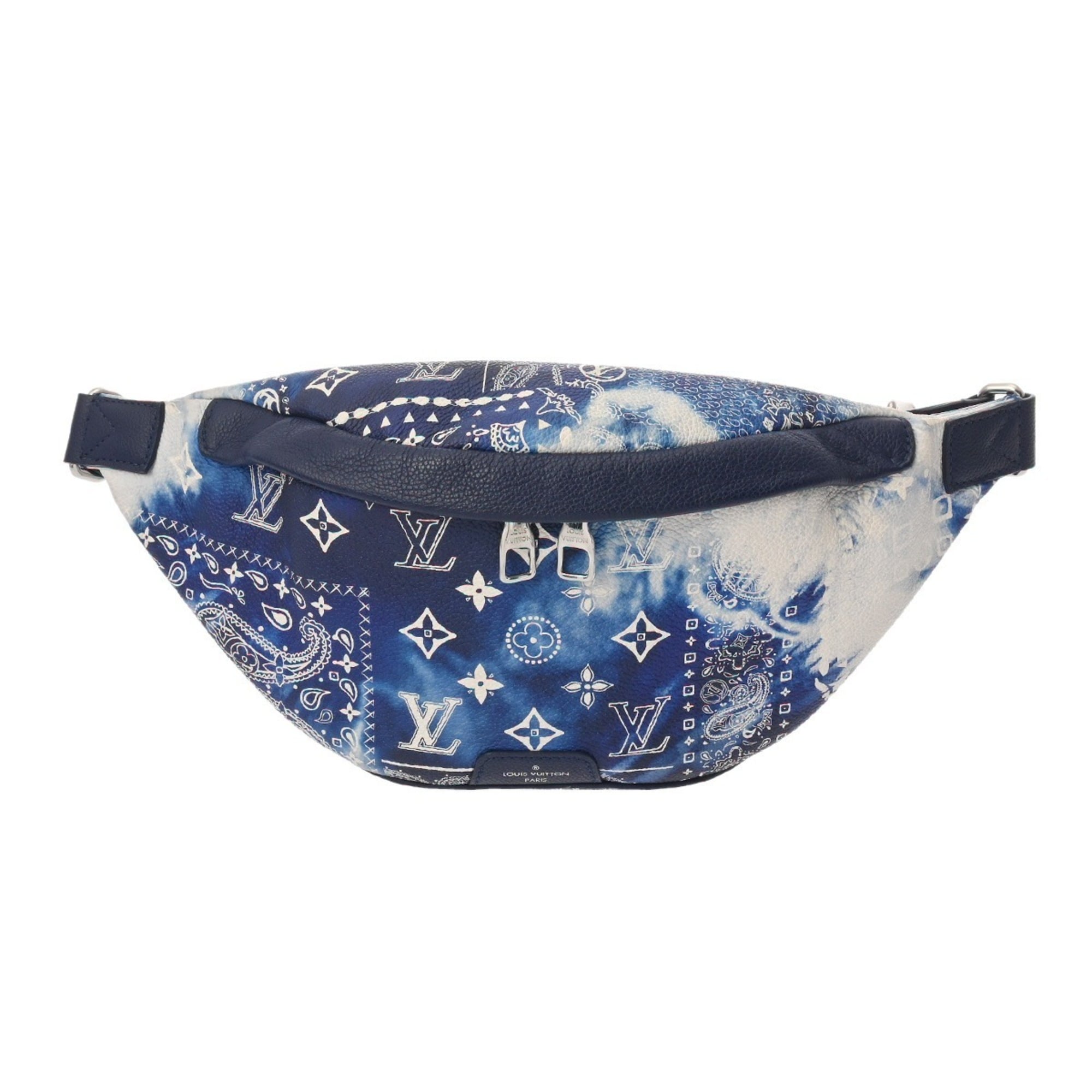 Louis Vuitton Blue Leather Sling Bag