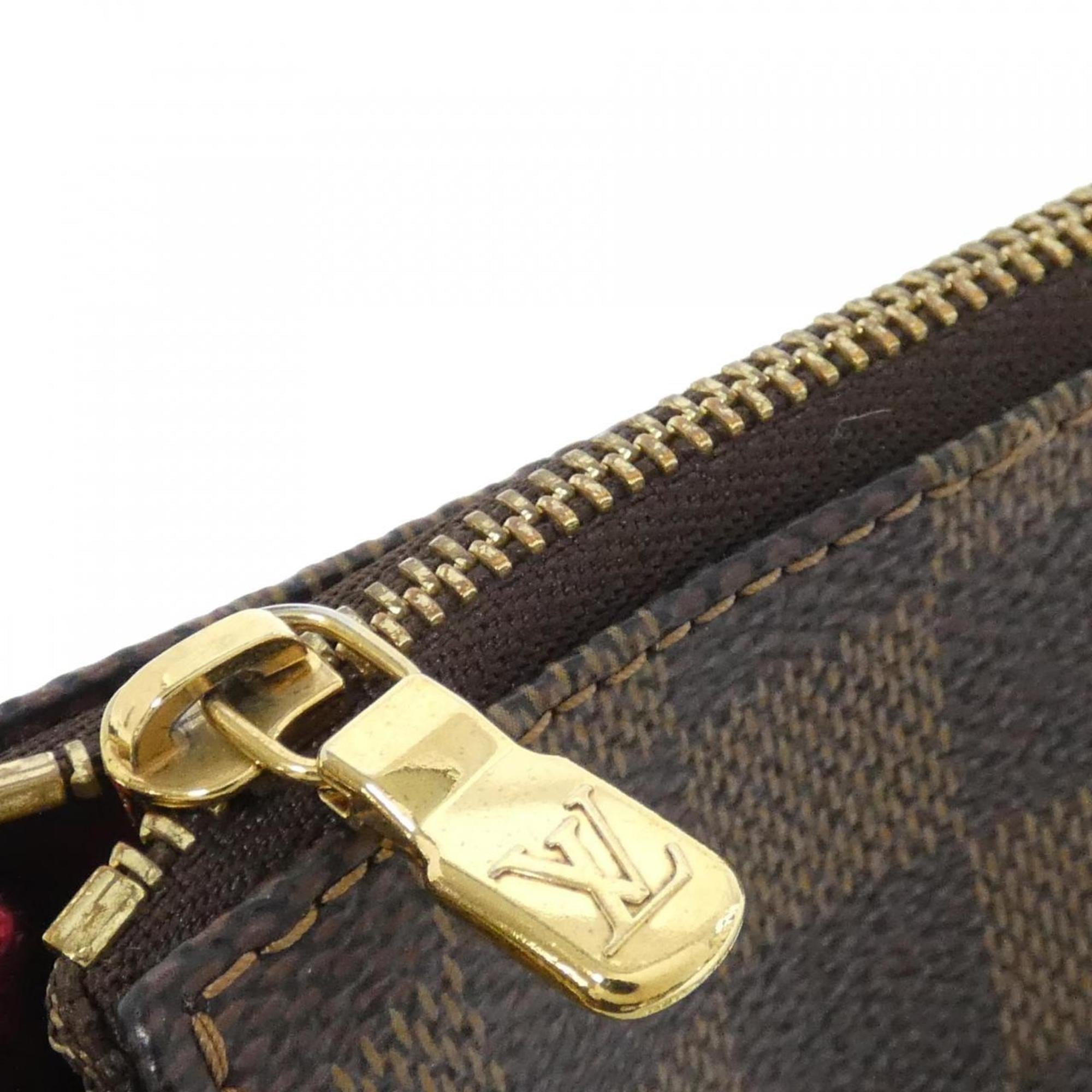 Louis Vuitton Brown Coated Canvas Shoulder Bag