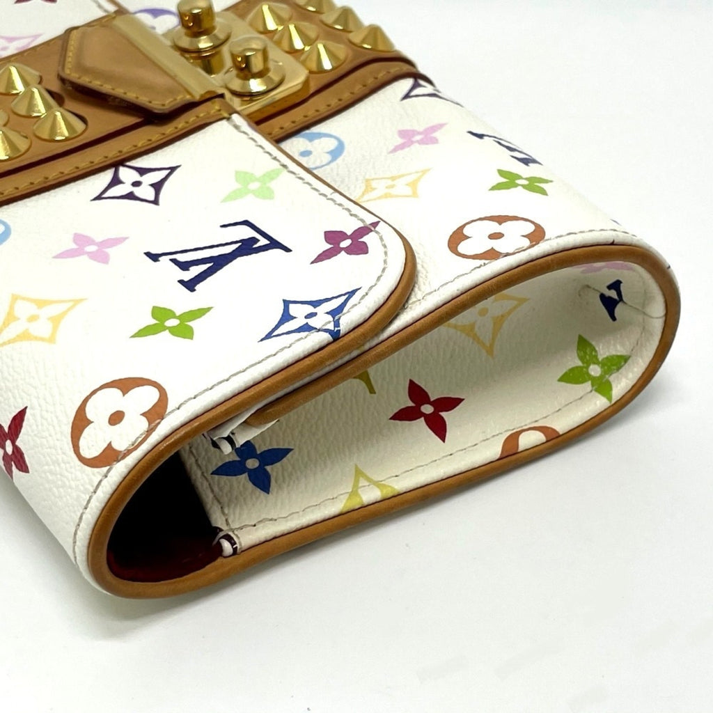 Louis Vuitton Blanc Multi-Color Monogram Multicolore Clutch Bag Pochette