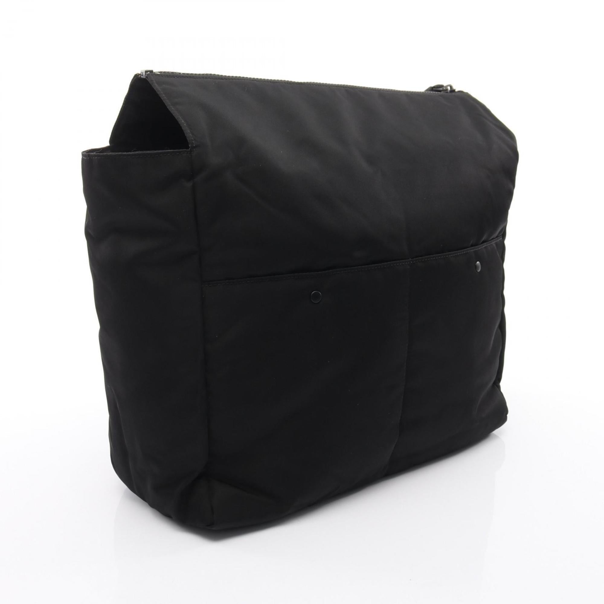 Bottega Veneta Black Nylon Clutch Bag