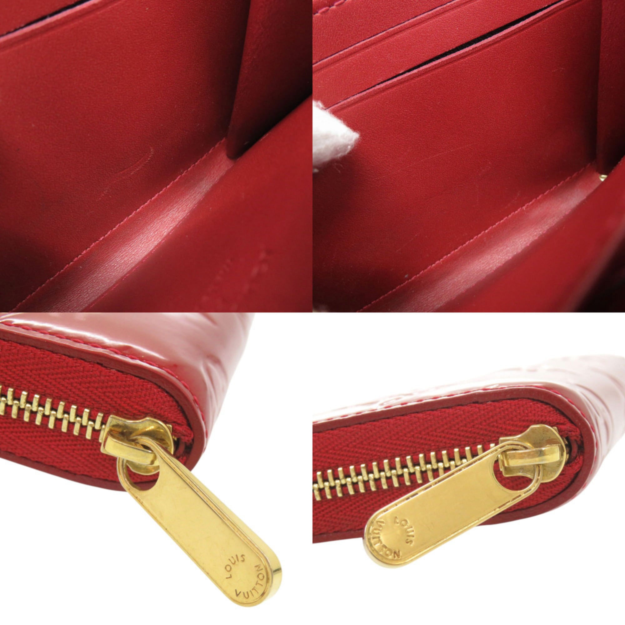 Louis Vuitton Red Color Monogram Vernis Coin Purse/Coin Case