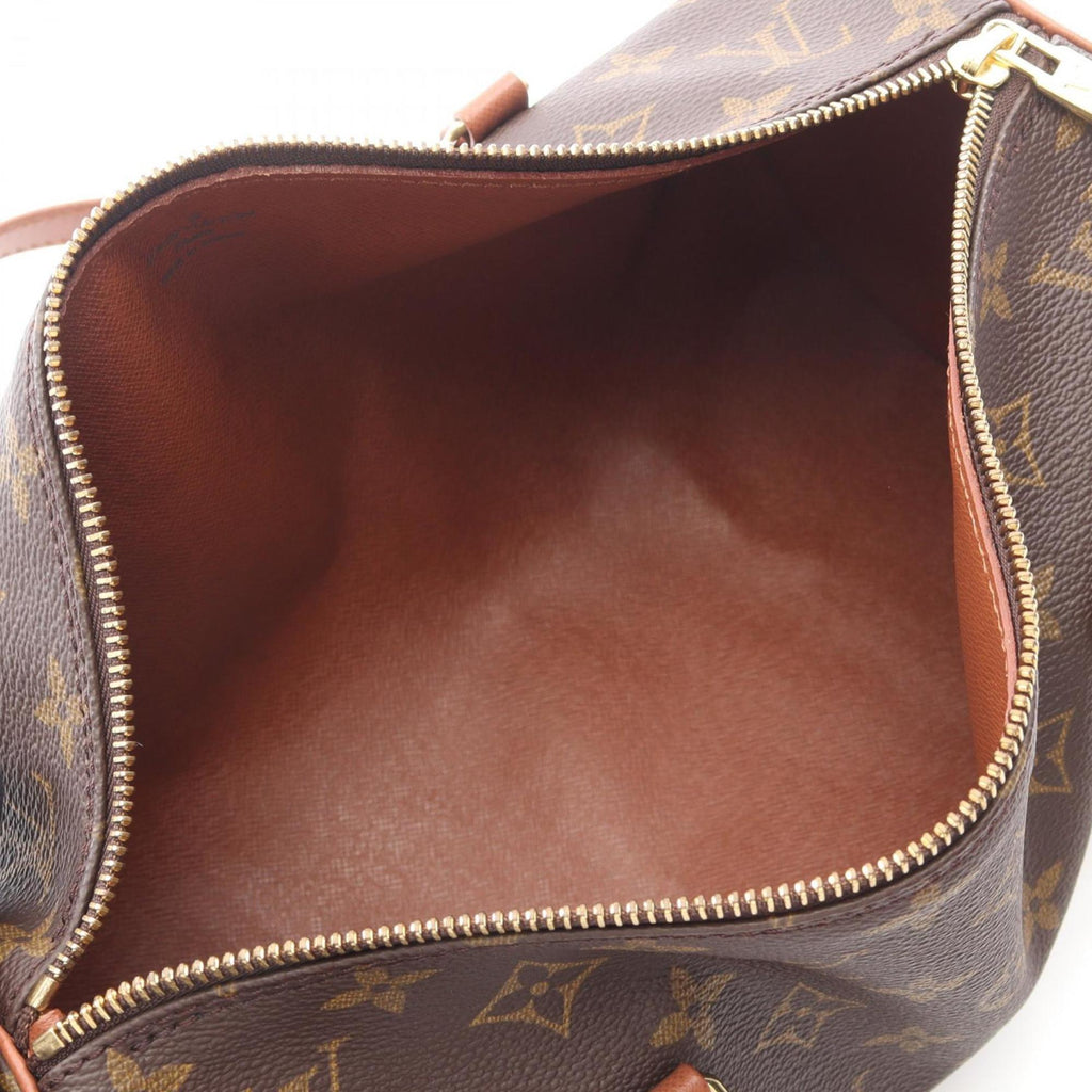 Louis Vuitton Brown Monogram Coated Canvas Leather Handbag