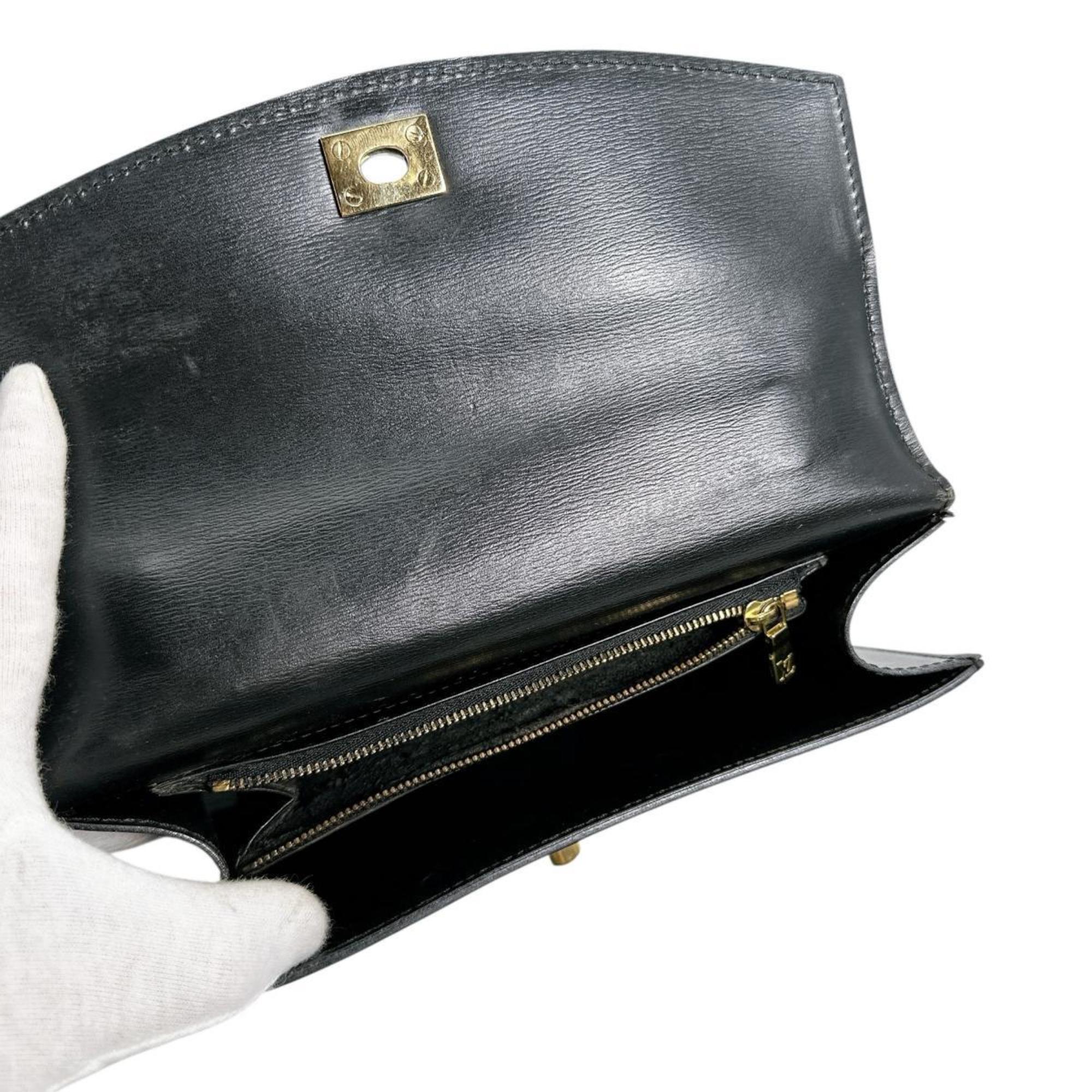 Louis Vuitton Black Epi Leather Handbag