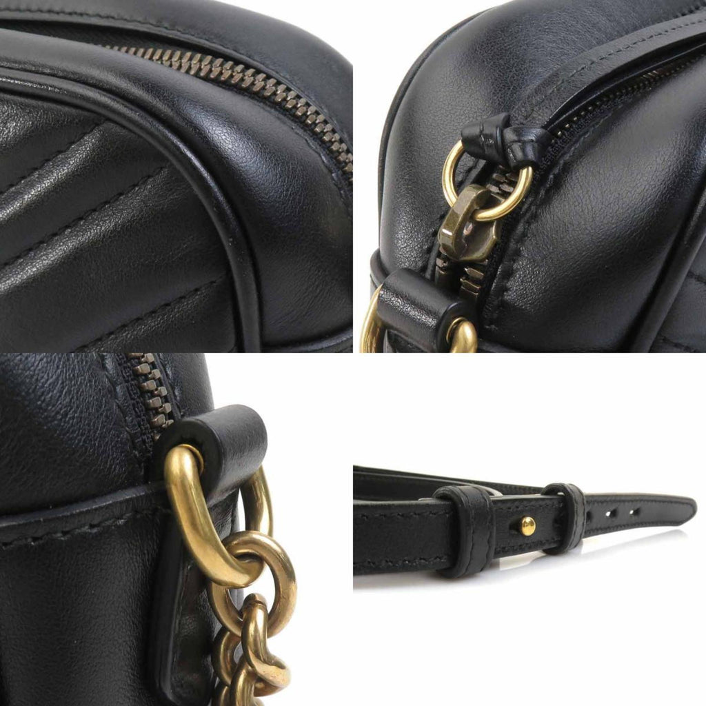 Gucci Black Leather Shoulder Bag (Pre-Owned)