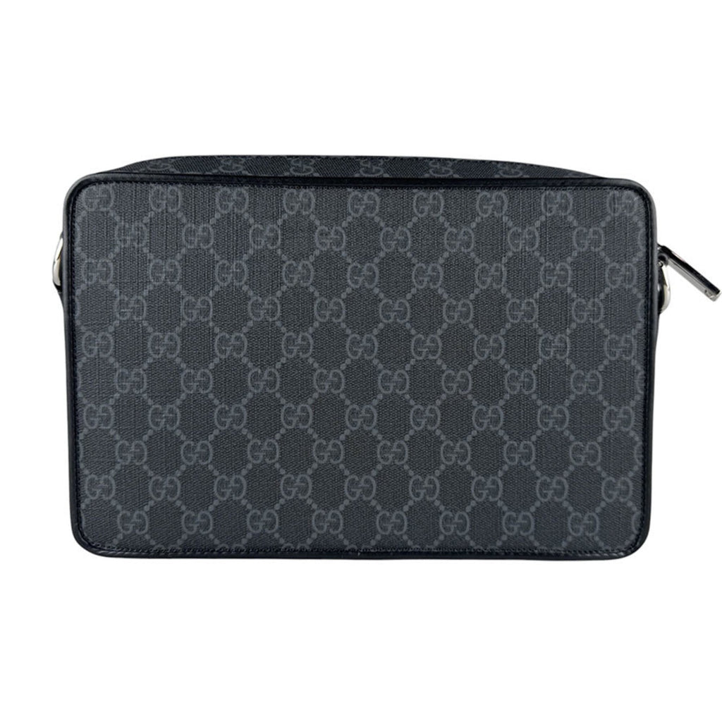 Gucci Black Gg Supreme Canvas Shoulder Bag (Pre-Owned)
