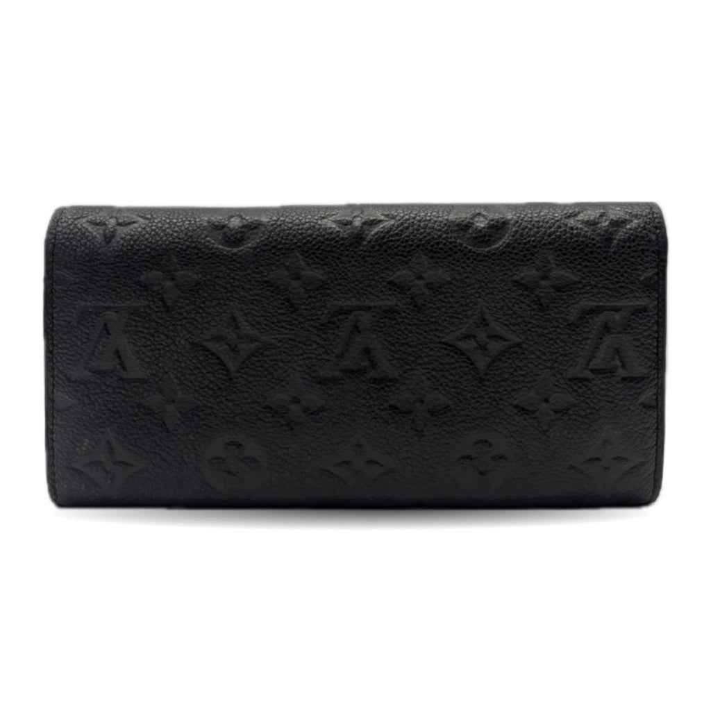 Louis Vuitton Black Infini Monogram Monogram Empreinte Long Wallet