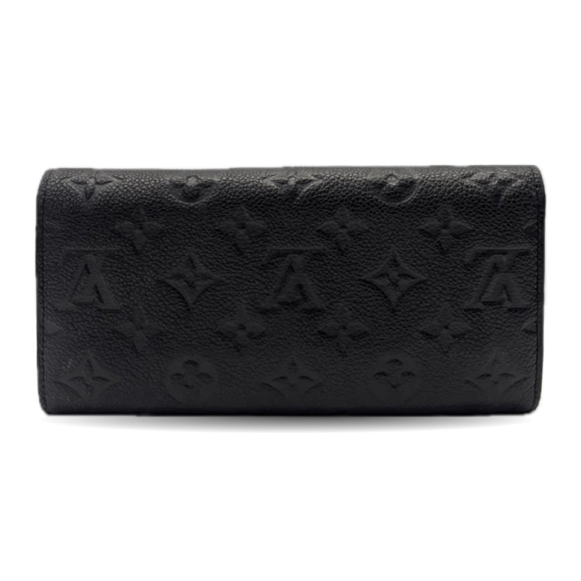 Louis Vuitton Black Infini Monogram Monogram Empreinte Long Wallet