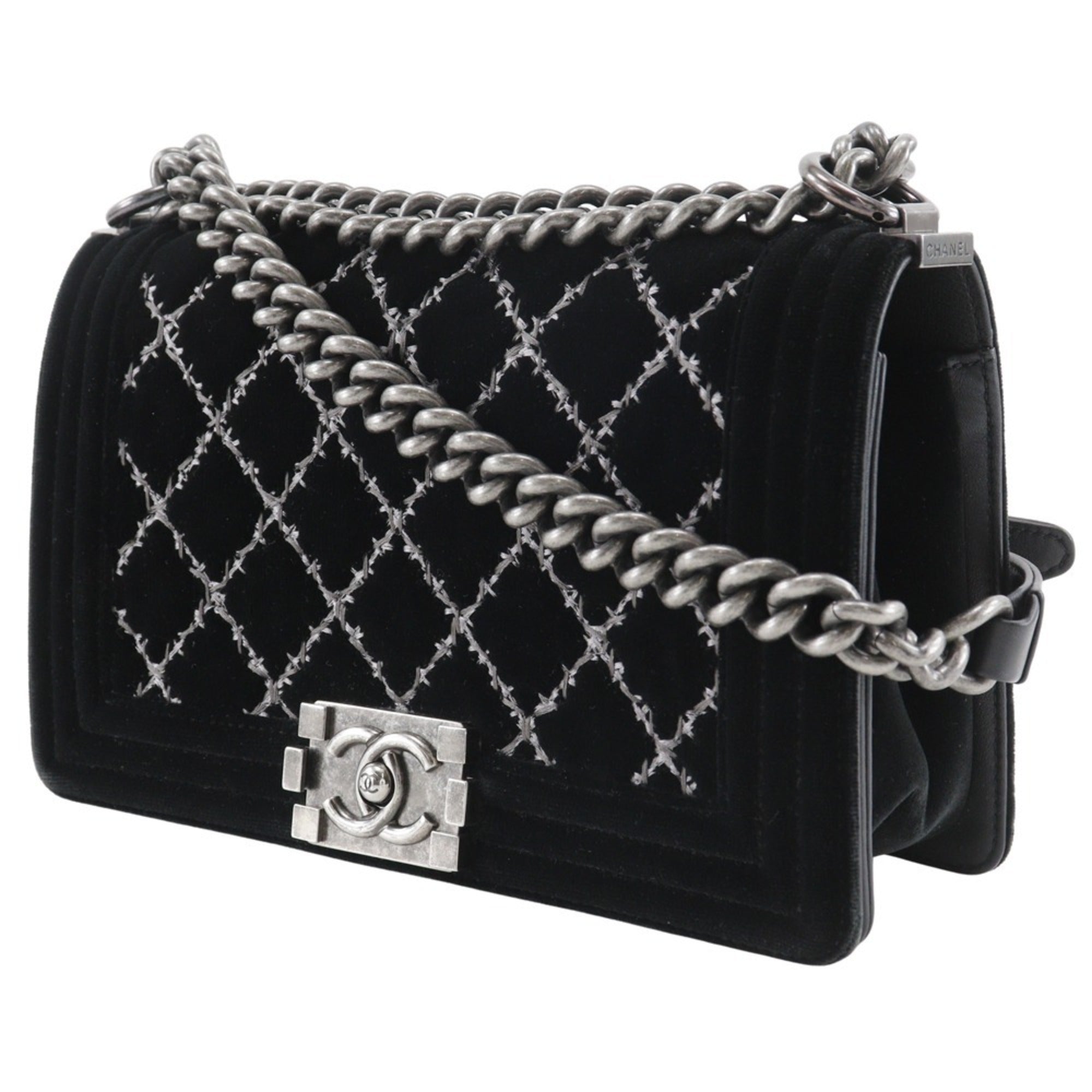 Chanel Black Leather Leather Shoulder Bag