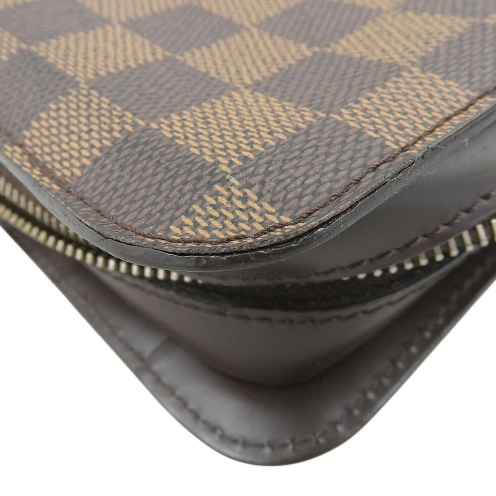 Louis Vuitton Damier Damier Canvas Ebene Pvc Clutch Bag