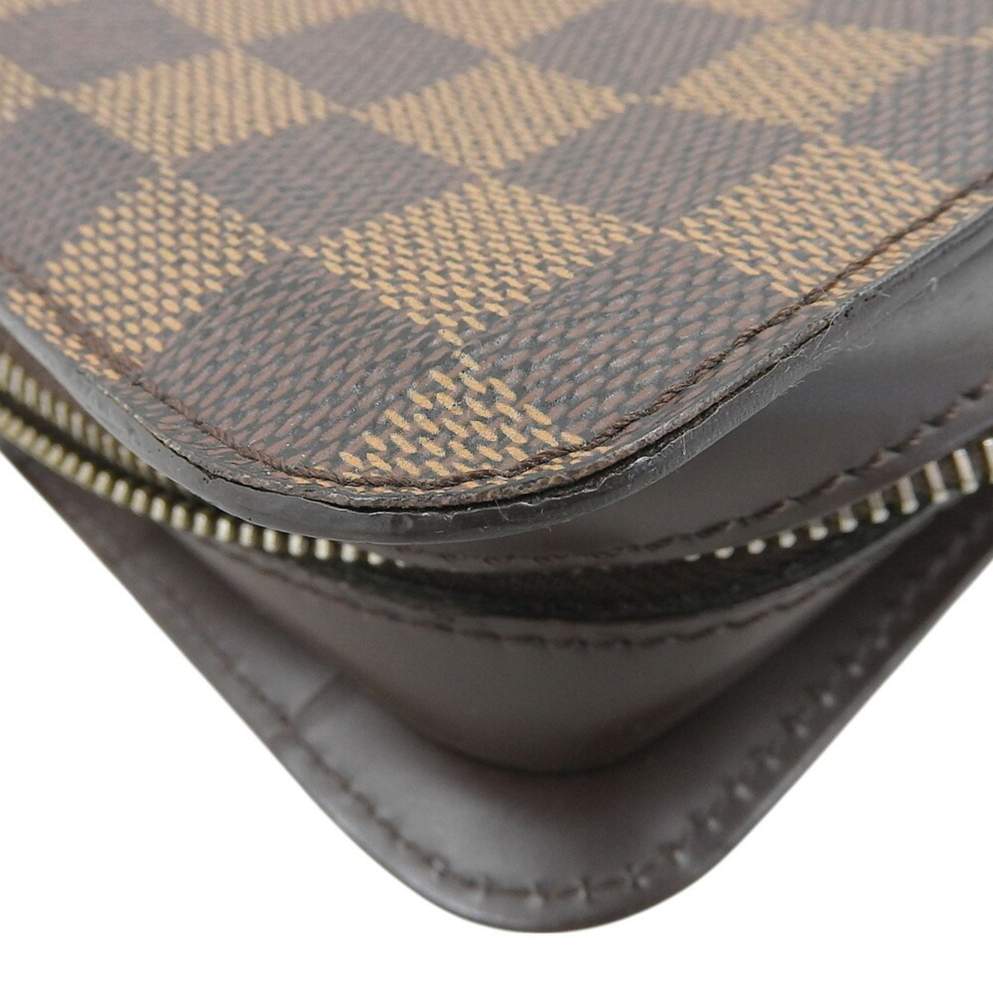 Louis Vuitton Damier Damier Canvas Ebene Pvc Clutch Bag