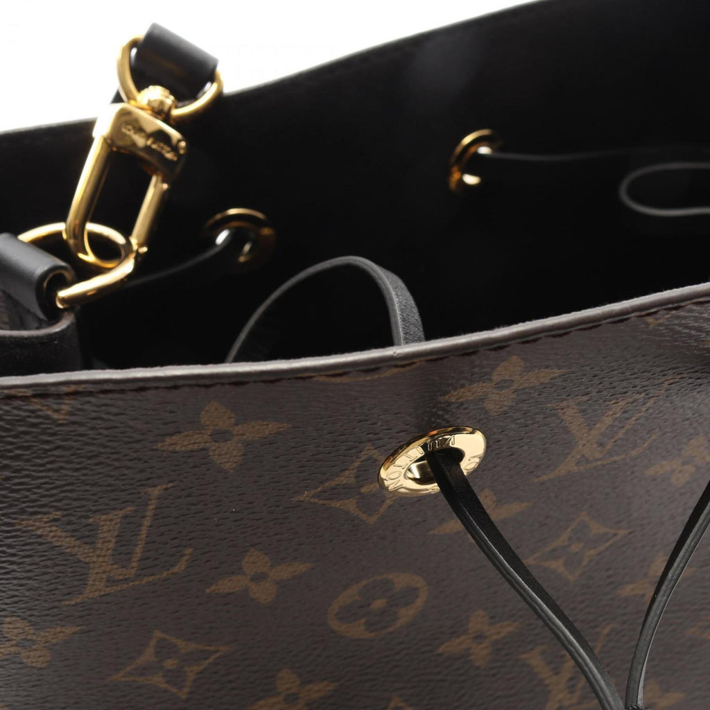 Louis Vuitton Black Brown Monogram Noir Monogram Leather Handbag Shoulder Bag