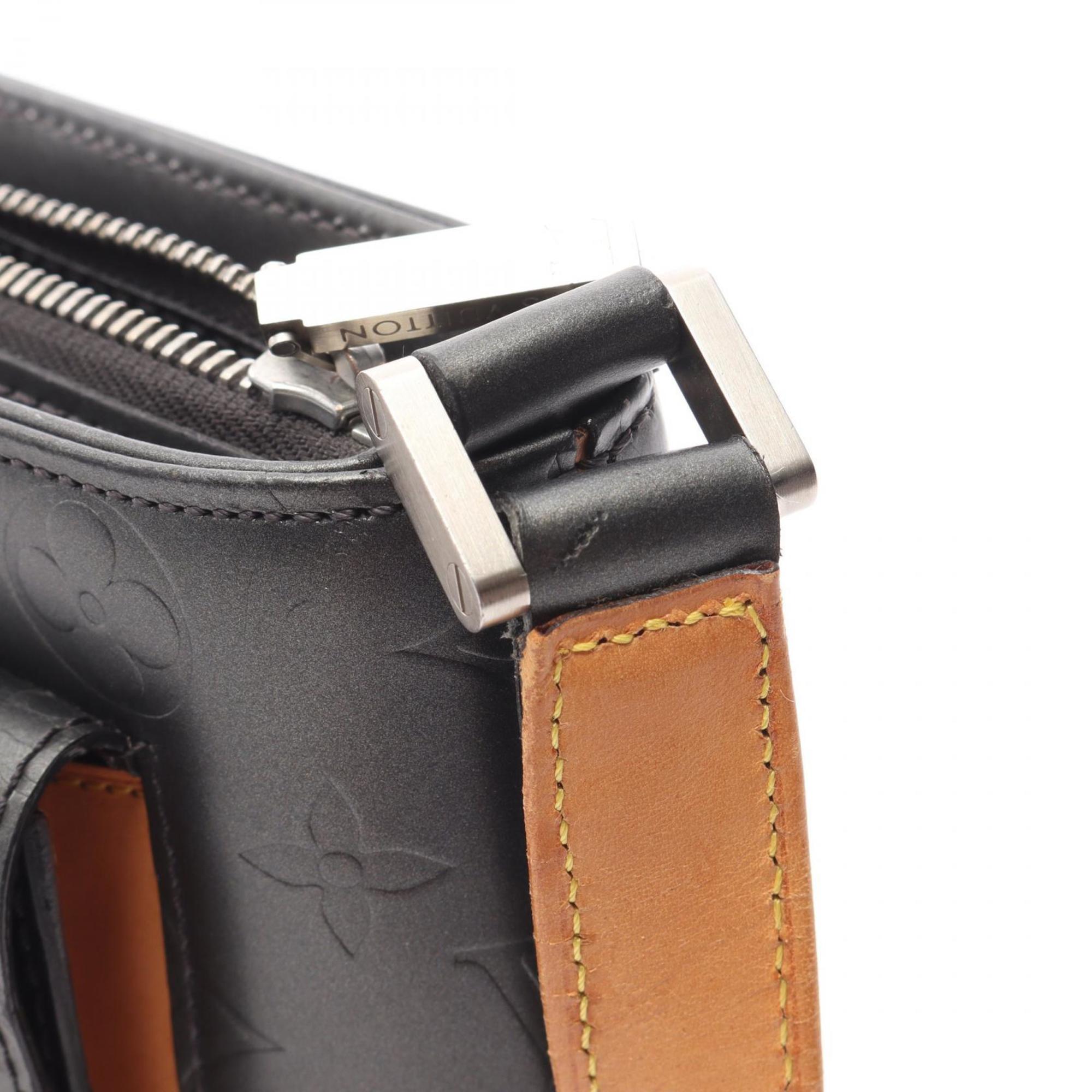 Louis Vuitton Black Leather Shoulder Bag
