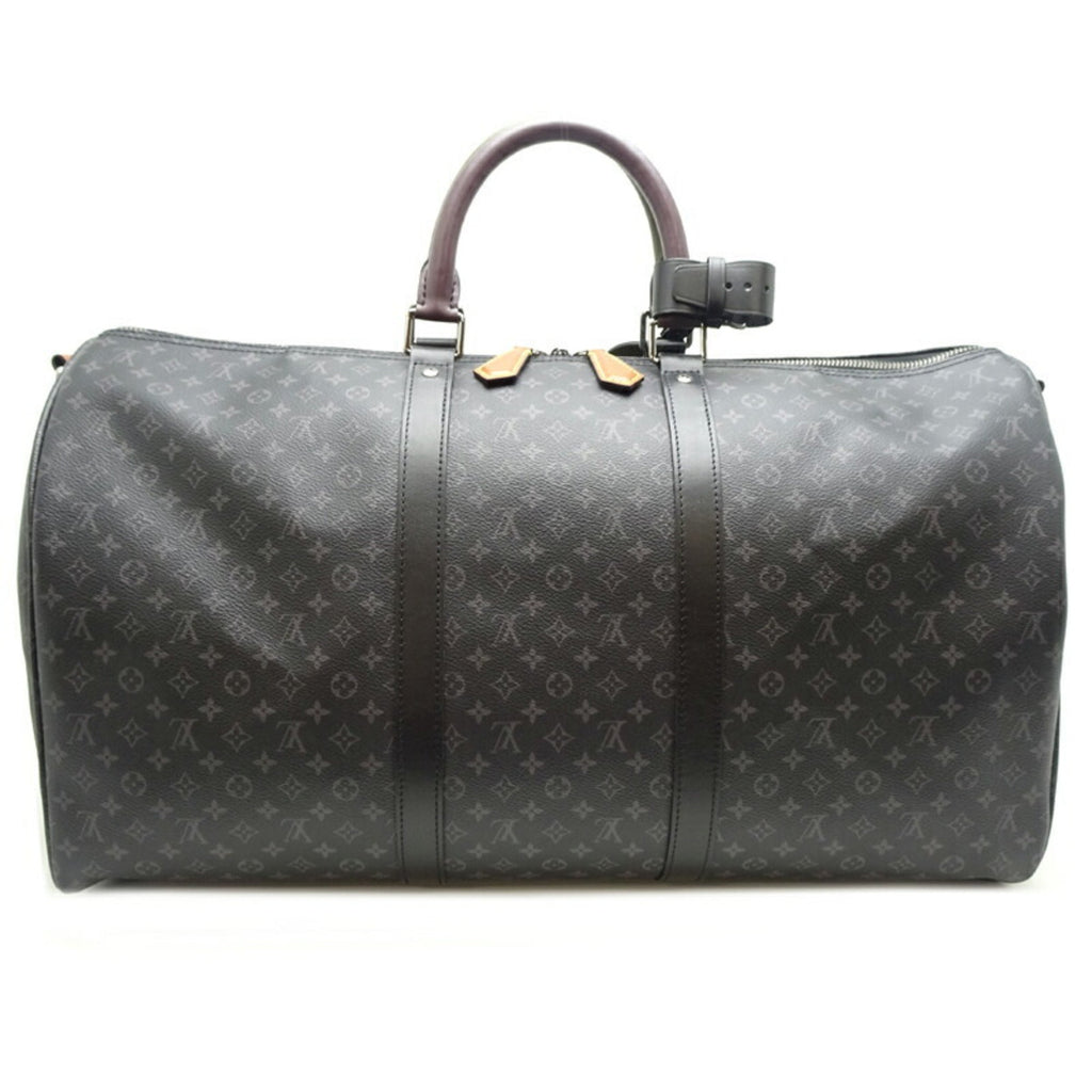 Louis Vuitton Collection Black Brown Green Monogram Eclipse Boston Bag