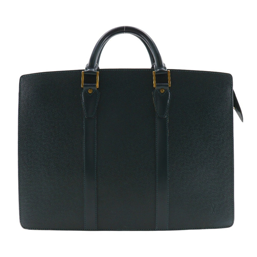 Louis Vuitton Episea Green Taiga Leather Briefcase