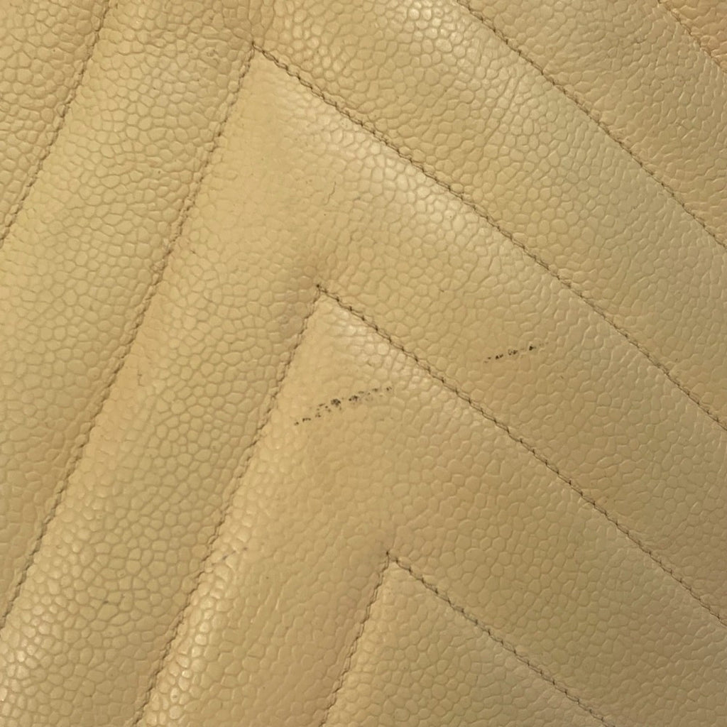 Chanel Yellow Leather Shoulder Bag