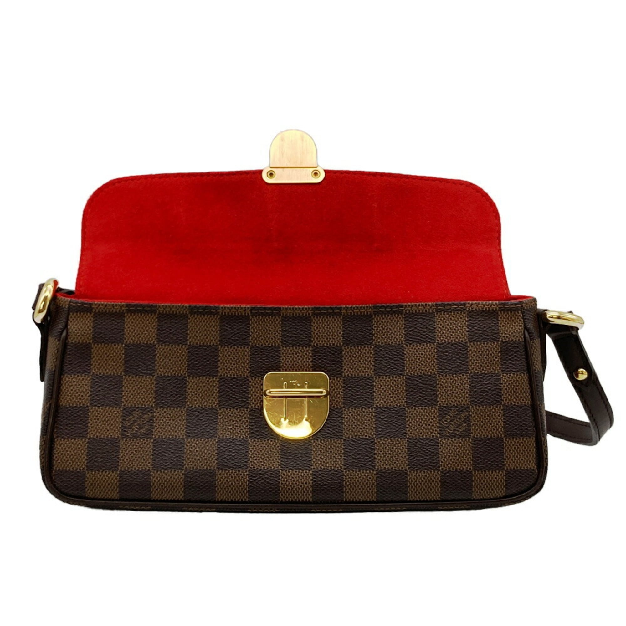 Louis Vuitton Damier Brown Damier Canvas Ebene Galle Leather Shoulder Bag