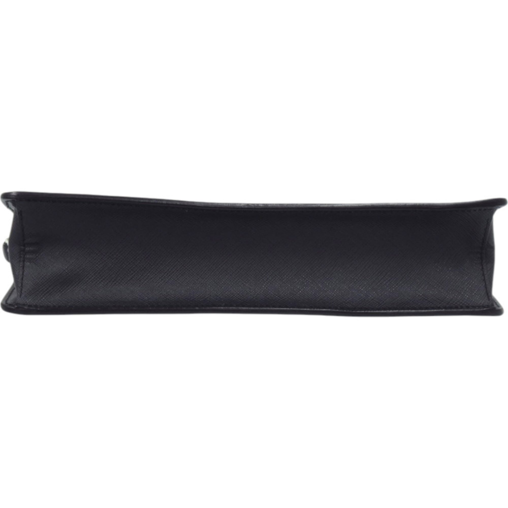Prada Saffiano Navy Saffiano Triangle Clutch Bag