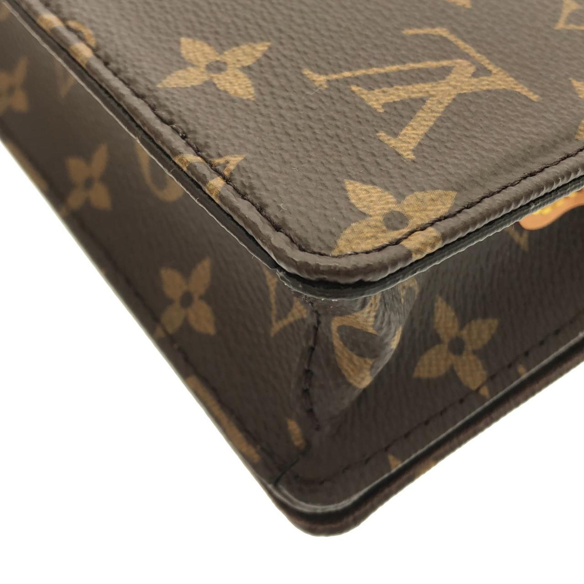 Louis Vuitton Monogram Marron Coated Canvas Shoulder Bag