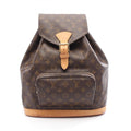 Louis Vuitton Brown Pvc Coated Canvas Monogram Leather Backpack